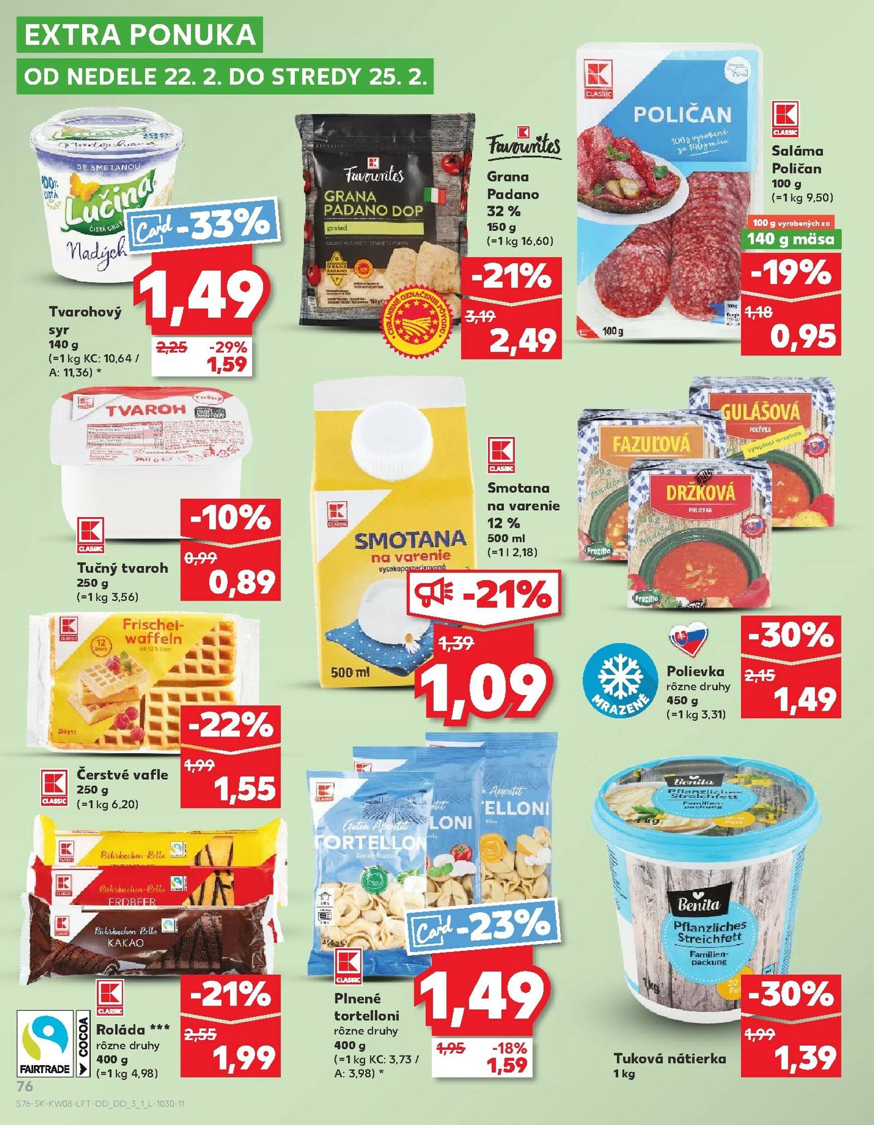 Page 76 of Aktuálny kaufland leták platný od štvrtka 19.02 do 25.02