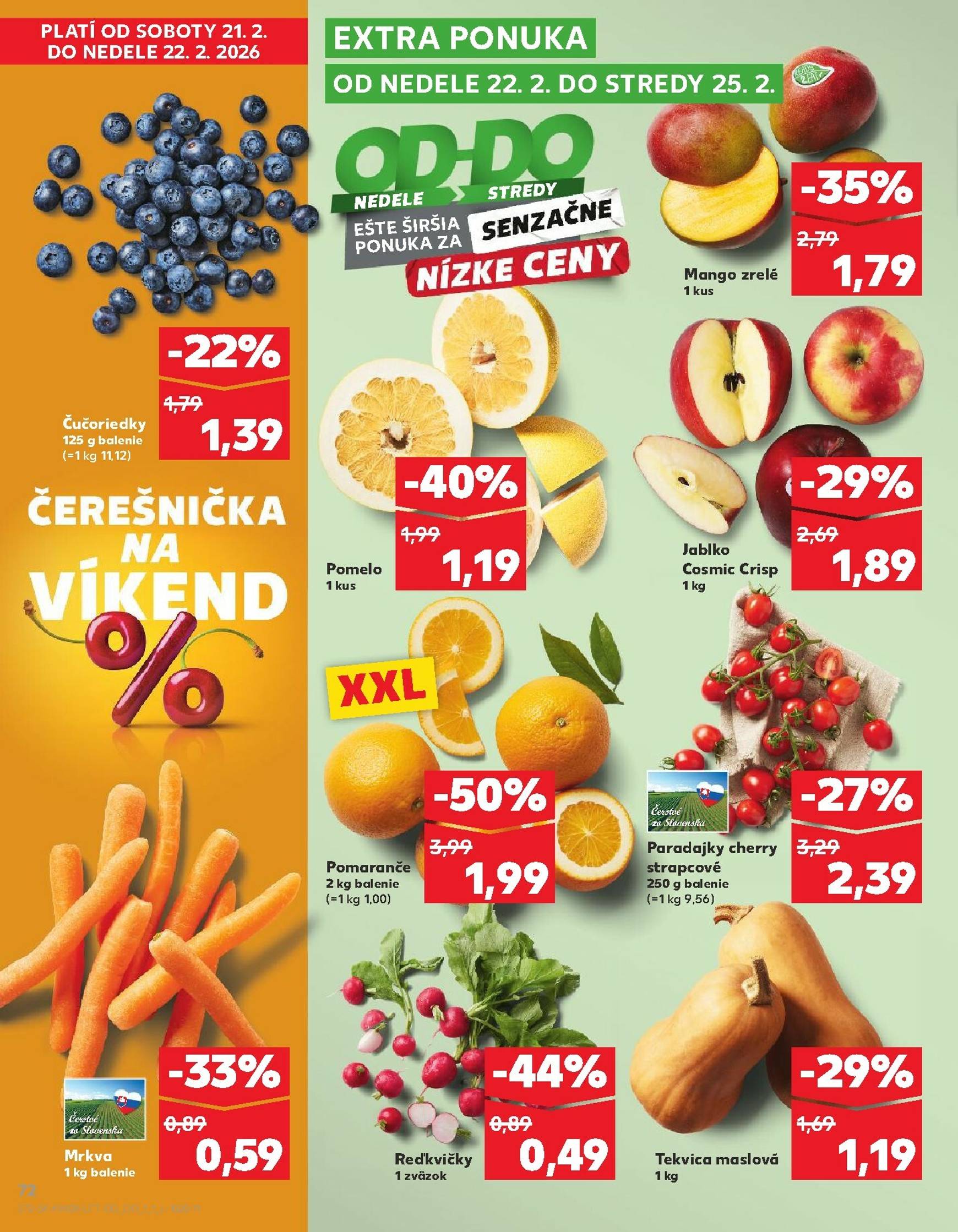 Page 72 of Aktuálny kaufland leták platný od štvrtka 19.02 do 25.02