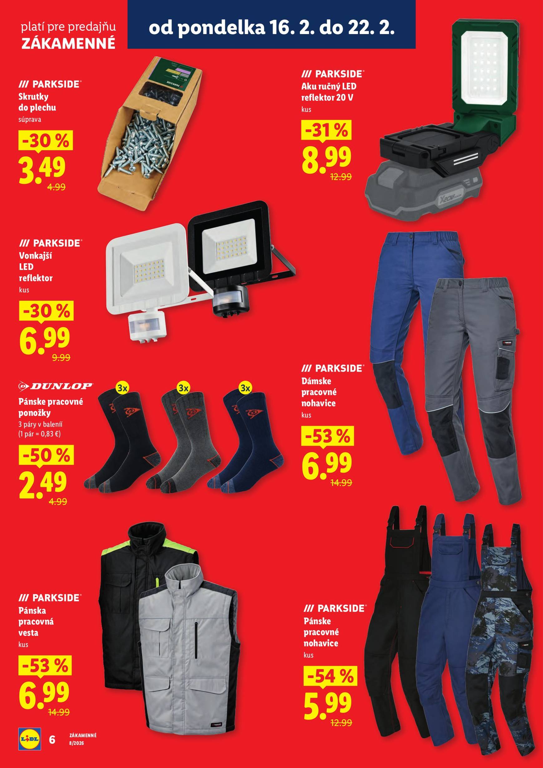 Page 6 of Aktuálny lidl leták platný od pondelka 16.02 do 22.02