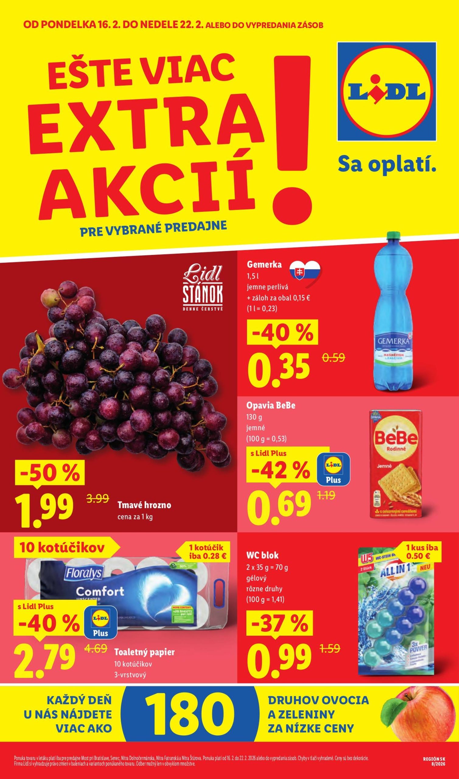 Page 1 of Aktuálny lidl leták platný od pondelka 16.02 do 22.02
