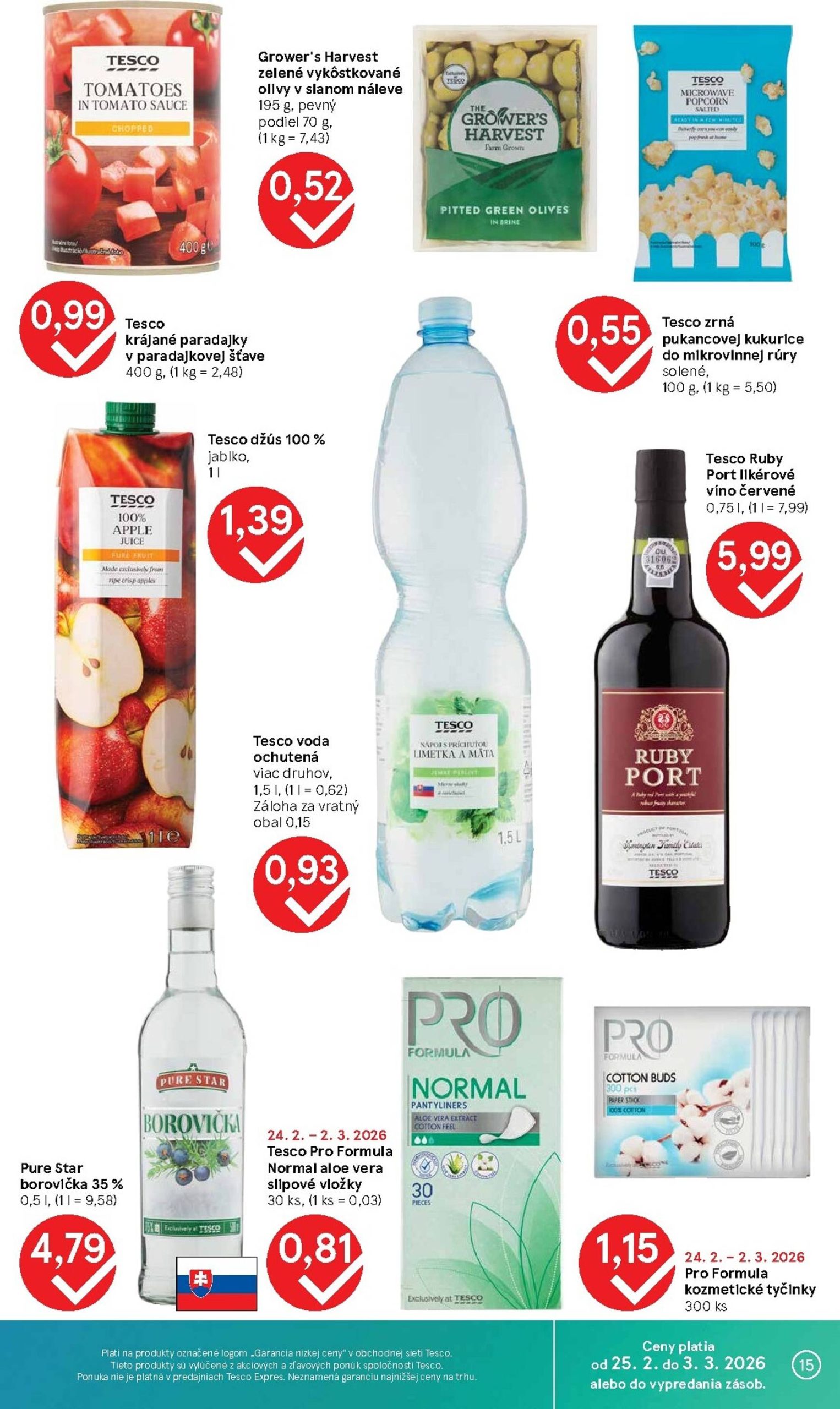 Page 15 of Aktuálny tesco leták platný od stredy 25.02 do 03.03