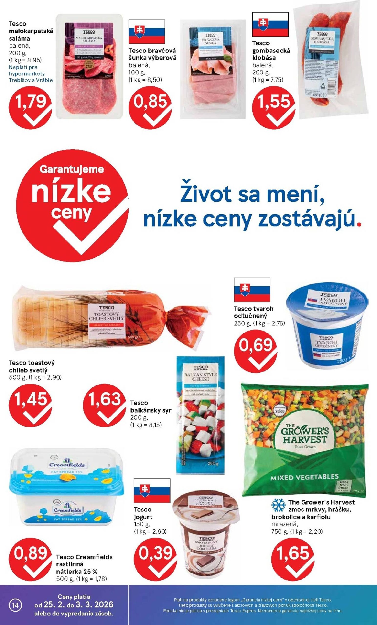 Page 14 of Aktuálny tesco leták platný od stredy 25.02 do 03.03