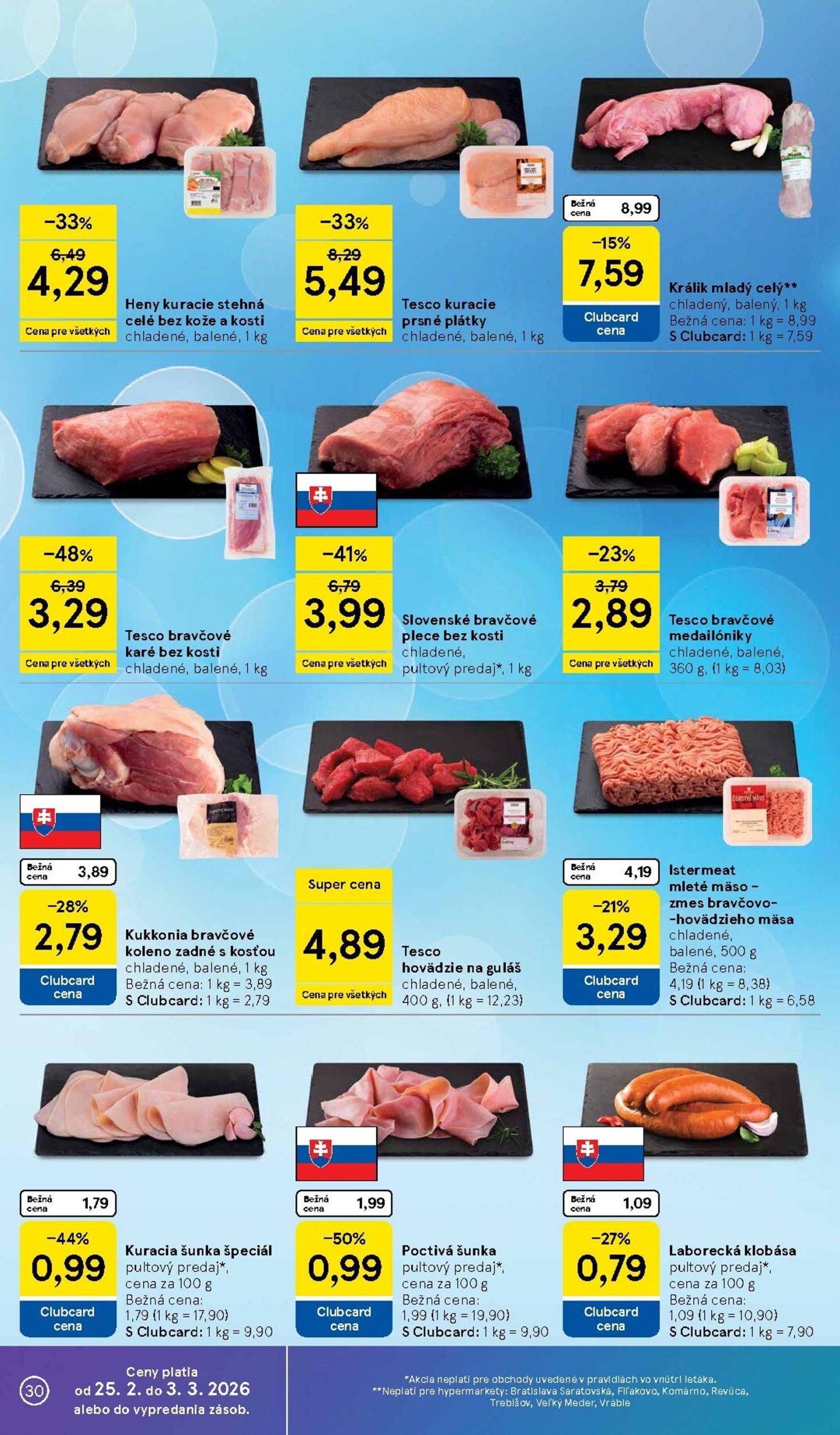 Page 30 of Aktuálny tesco leták platný od stredy 25.02 do 03.03