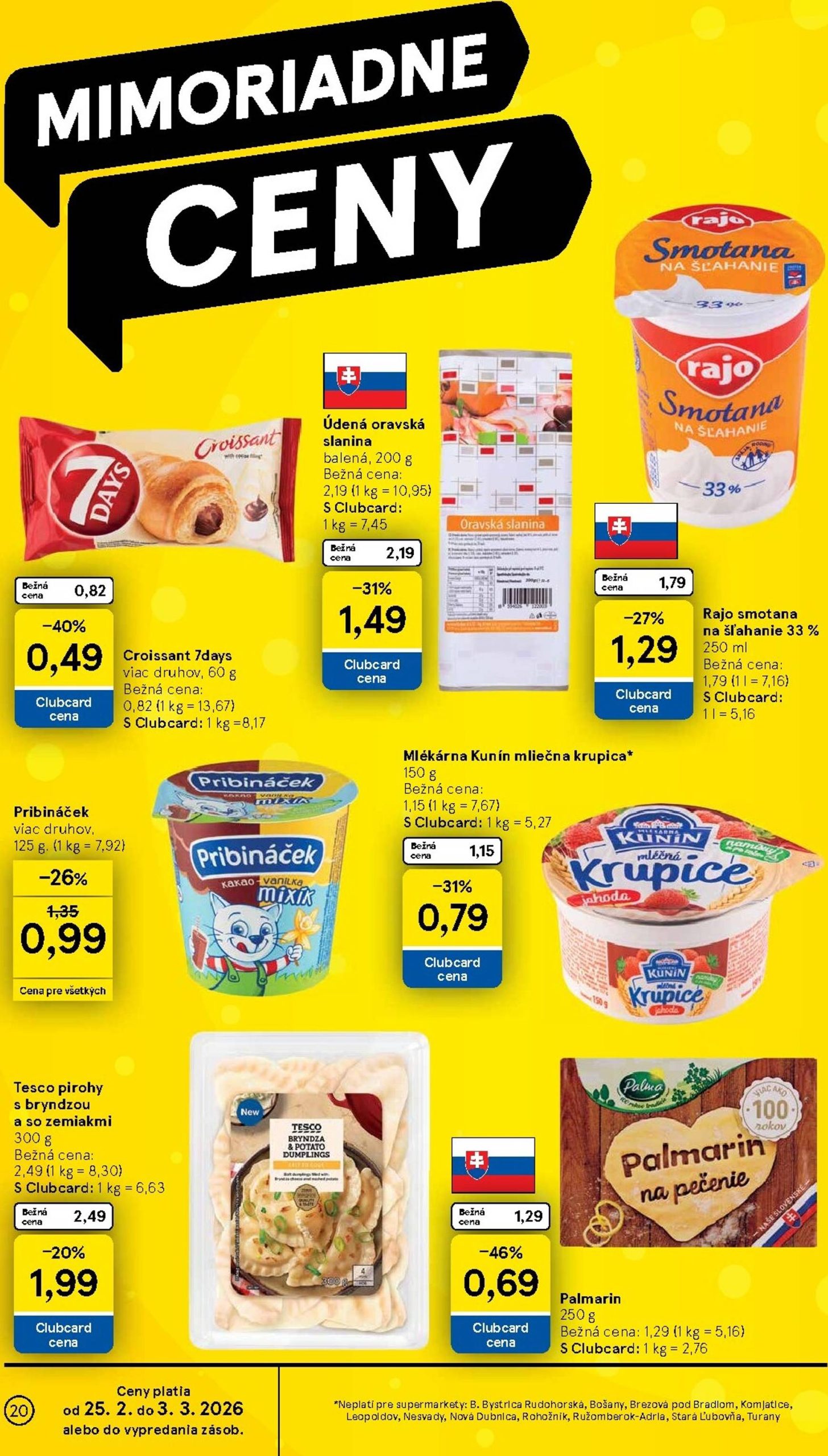 Page 20 of Aktuálny tesco leták platný od stredy 25.02 do 03.03