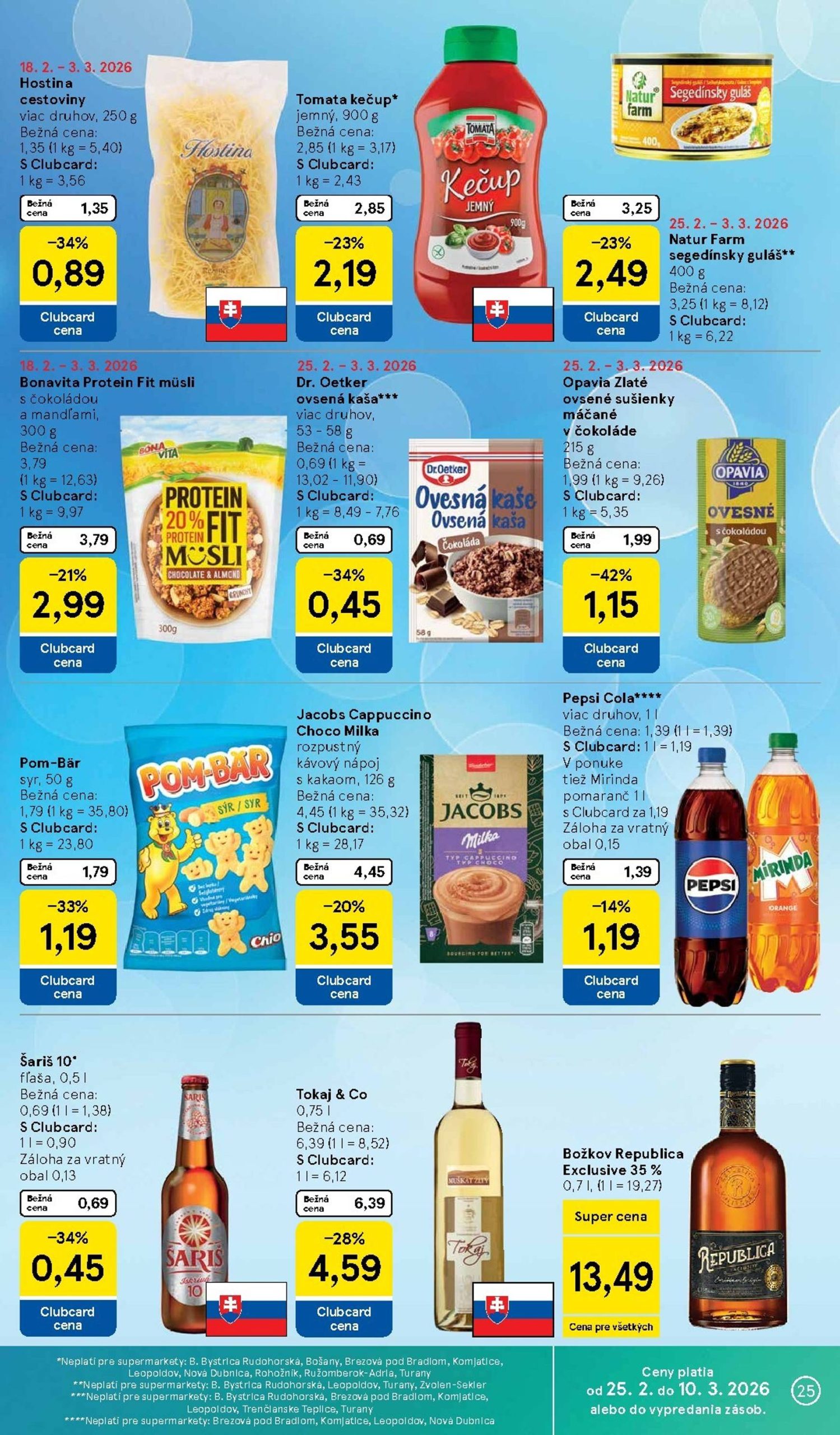Page 25 of Aktuálny tesco leták platný od stredy 25.02 do 03.03