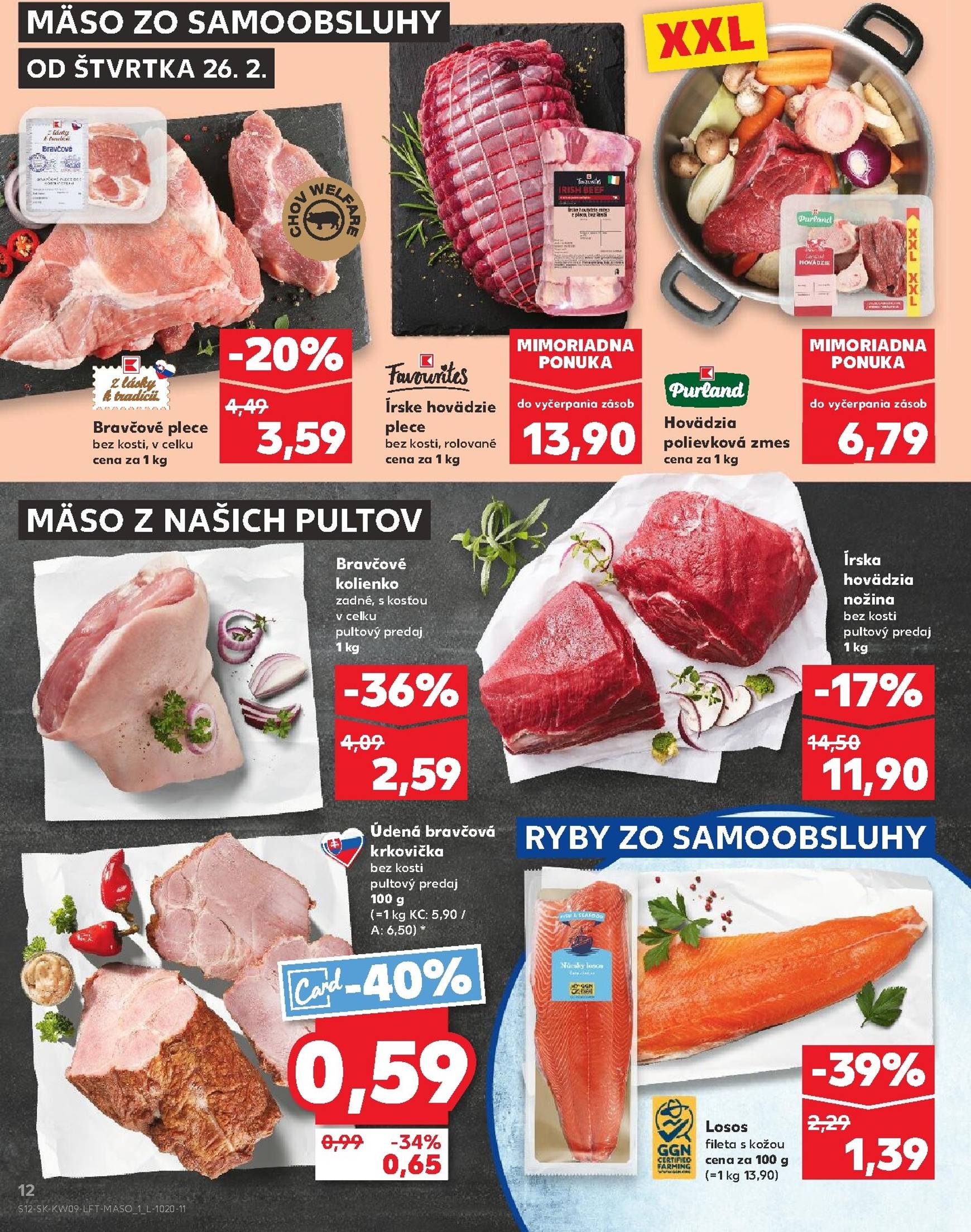 Page 12 of Aktuálny kaufland leták platný od štvrtka 26.02 do 04.03