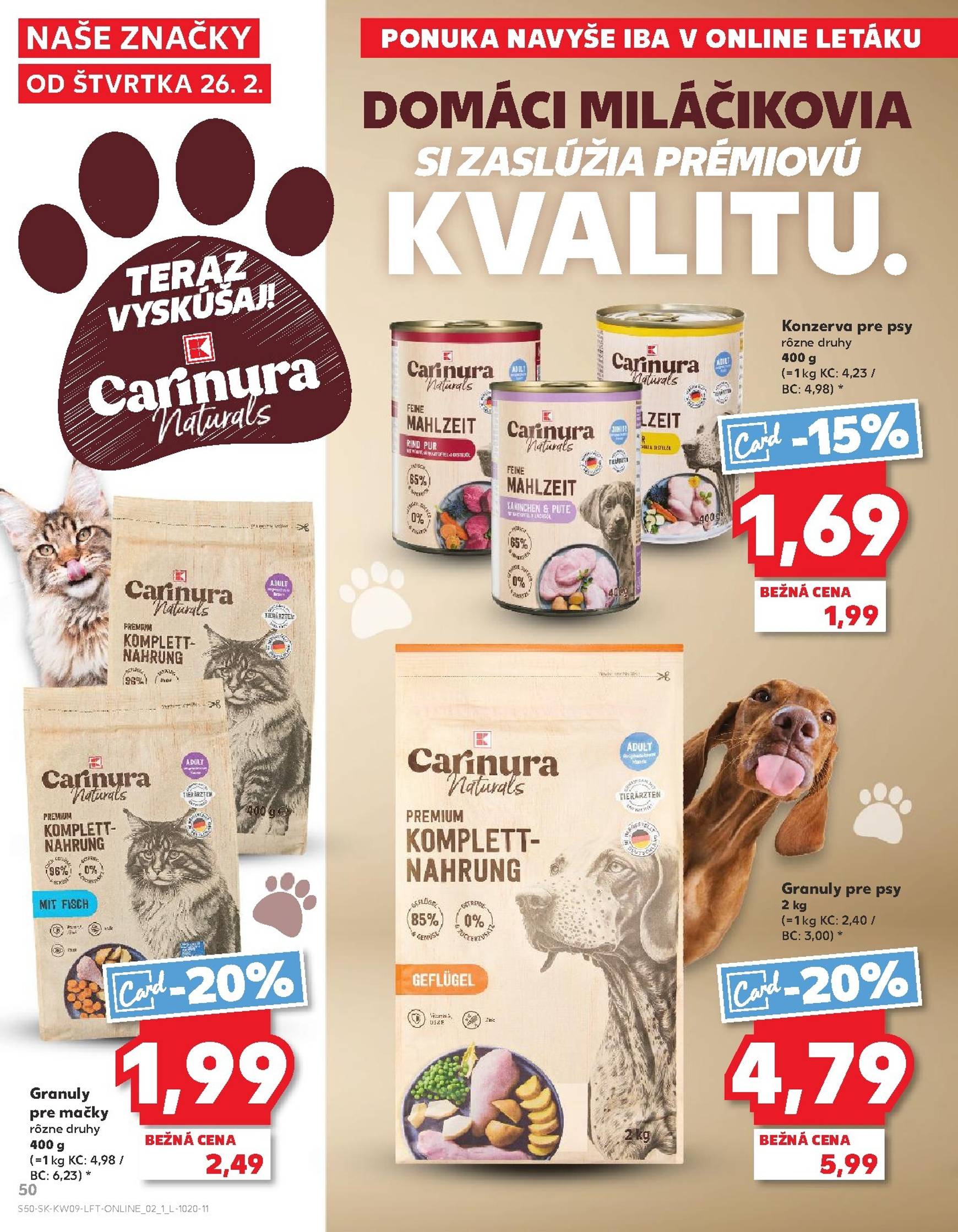 Page 50 of Aktuálny kaufland leták platný od štvrtka 26.02 do 04.03