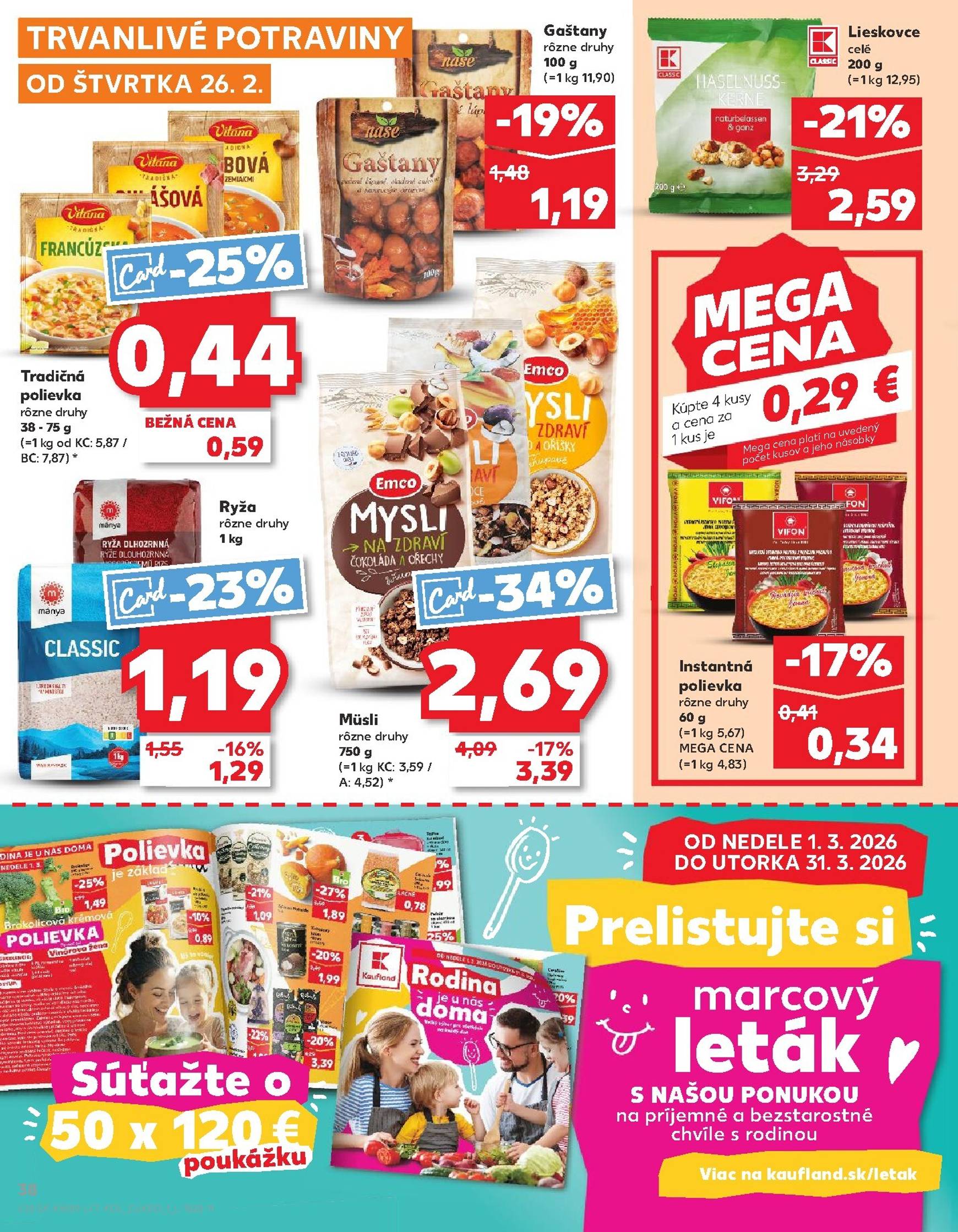 Page 38 of Aktuálny kaufland leták platný od štvrtka 26.02 do 04.03