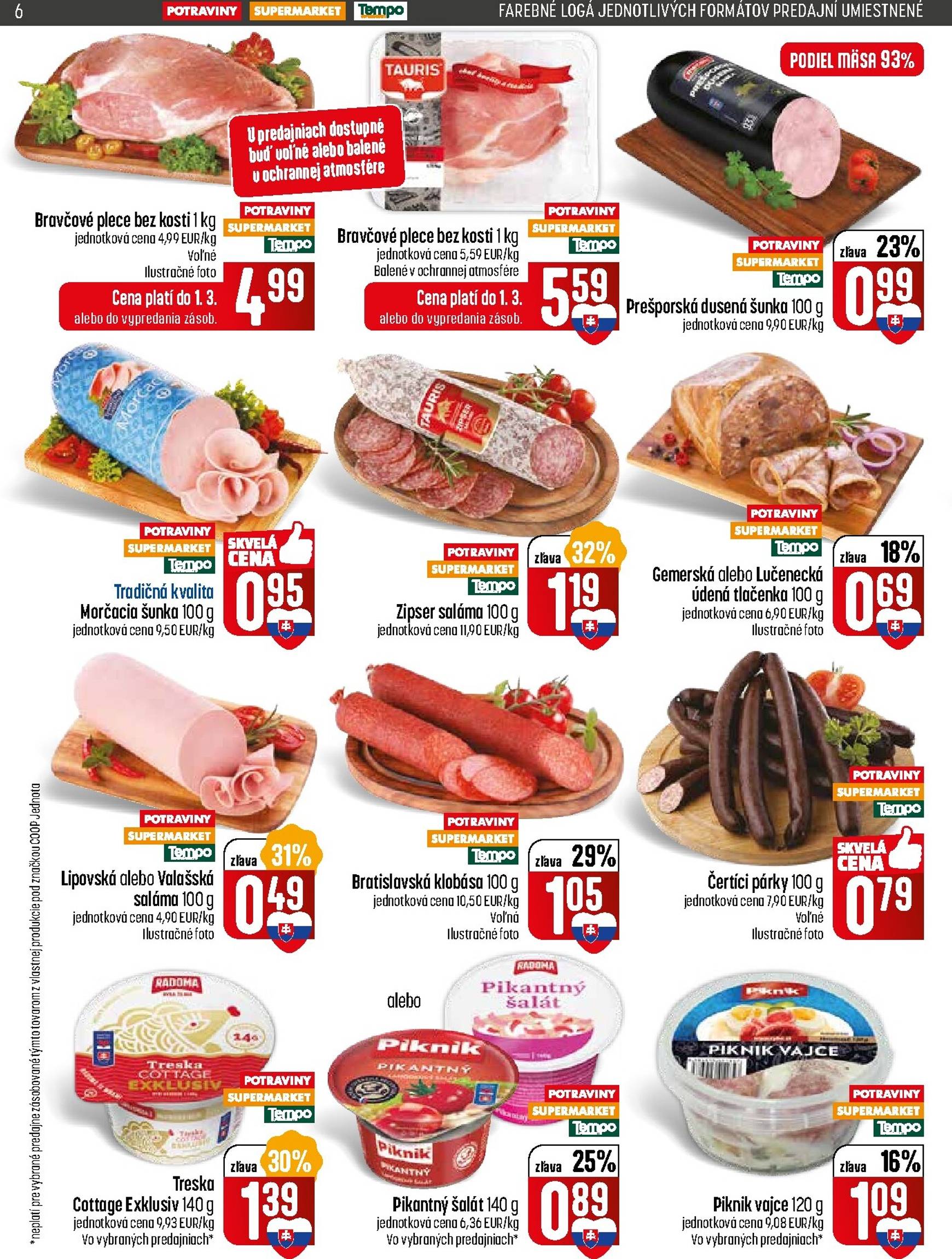 Page 6 of Aktuálny coop-jednota leták platný od štvrtka 26.02 do 04.03