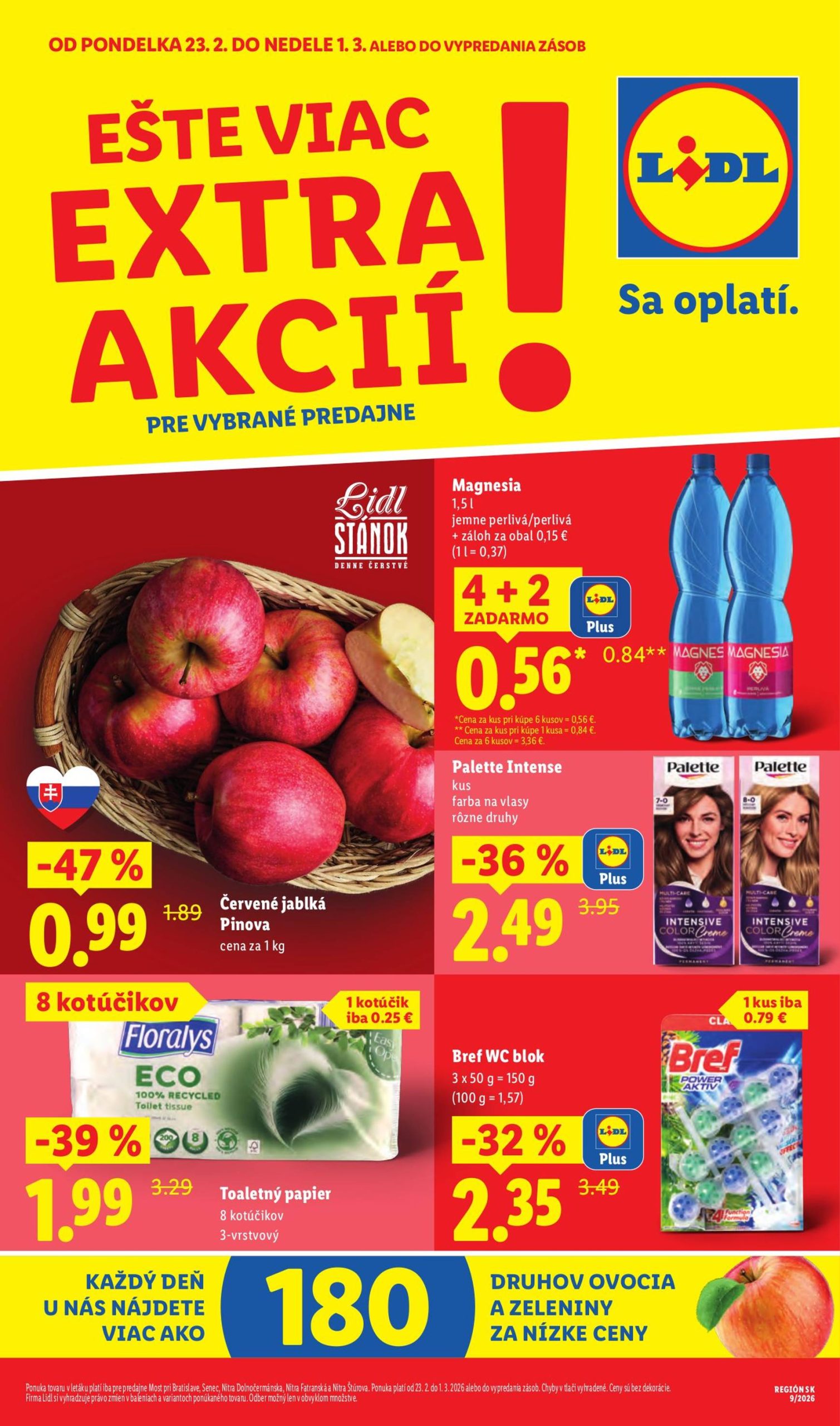 Page 1 of Aktuálny lidl leták platný od pondelka 23.02 do 01.03