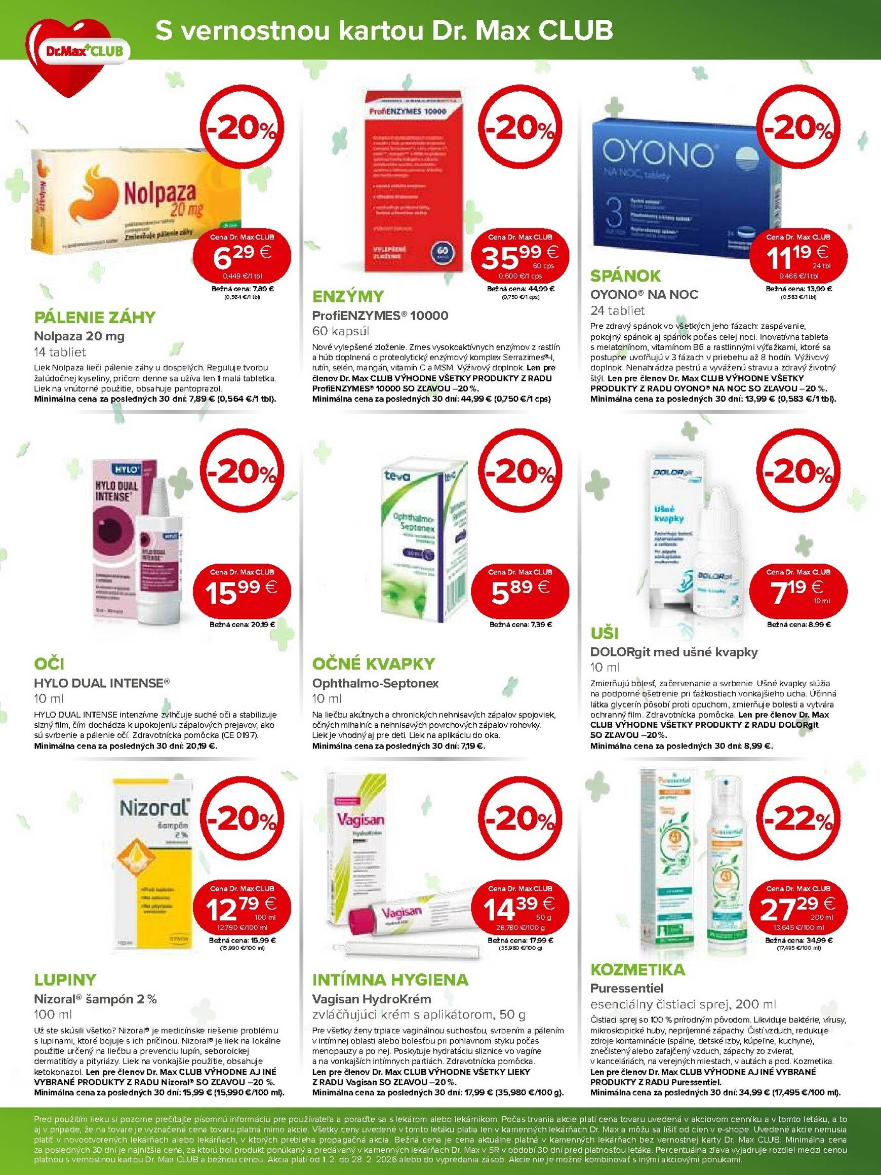 Page 7 of Aktuálny dr-max leták platný od nedele 01.02 do 28.02