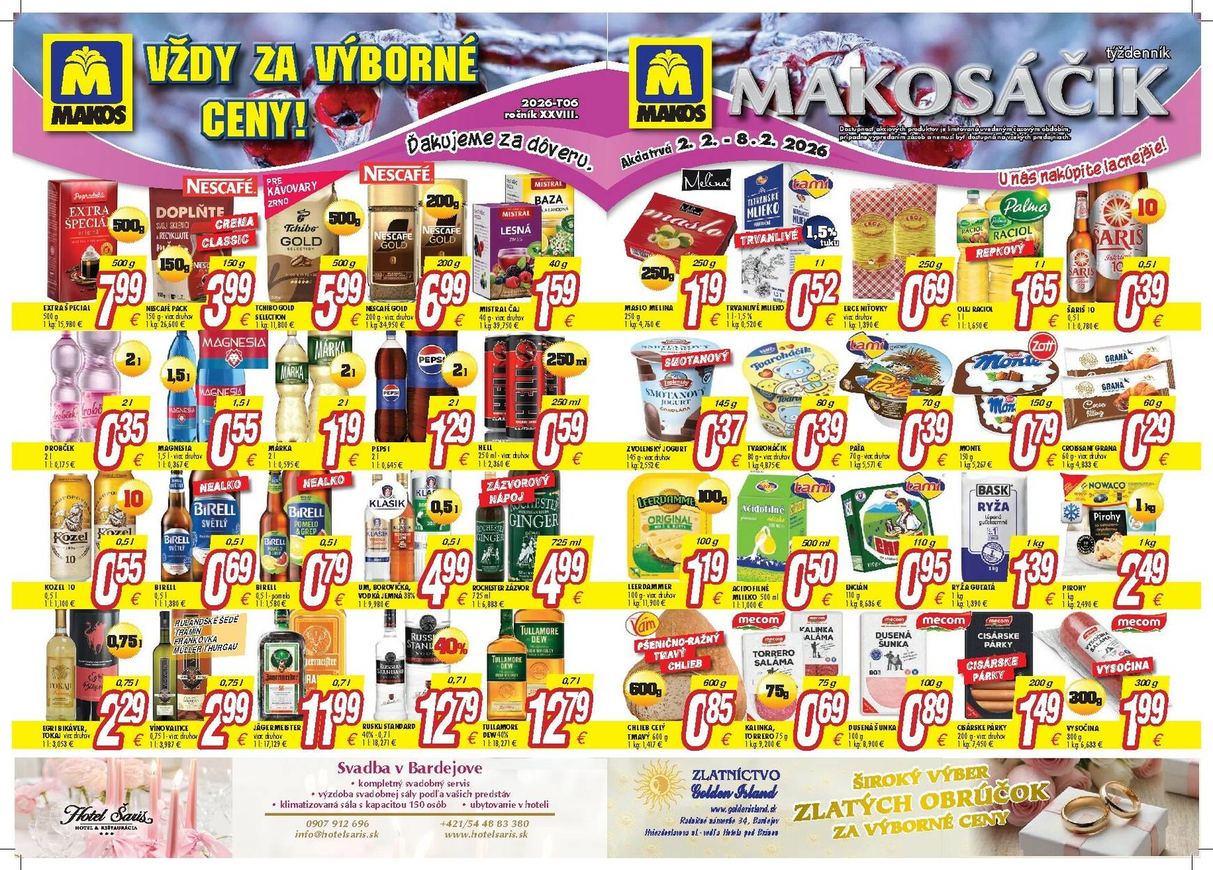 Page 1 of Aktuálny makos leták platný od pondelka 02.02 do 08.02