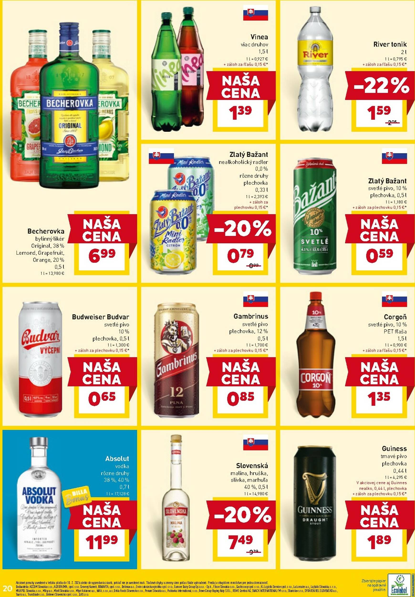 Page 22 of Aktuálny billa leták platný od stredy 04.02 do 10.02