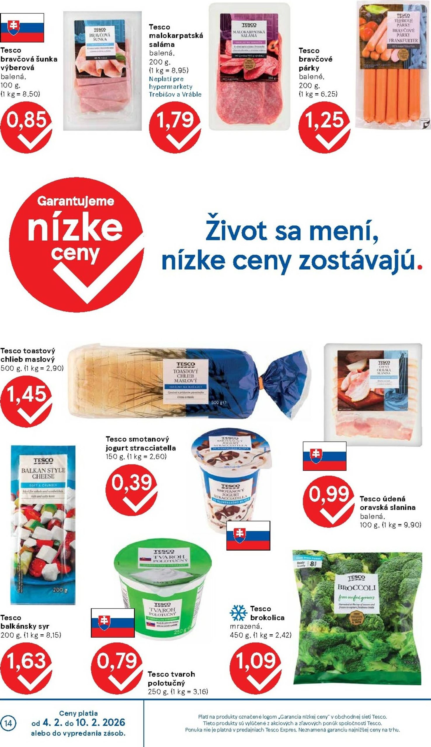 Page 14 of Aktuálny tesco leták platný od stredy 04.02 do 10.02