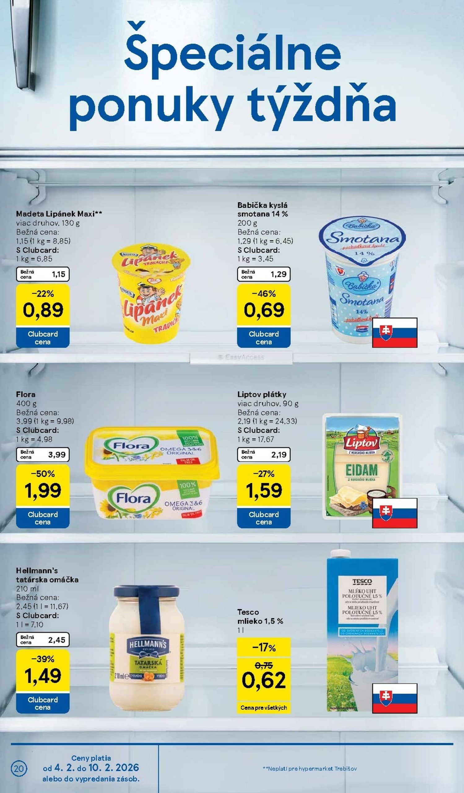 Page 20 of Aktuálny tesco leták platný od stredy 04.02 do 10.02