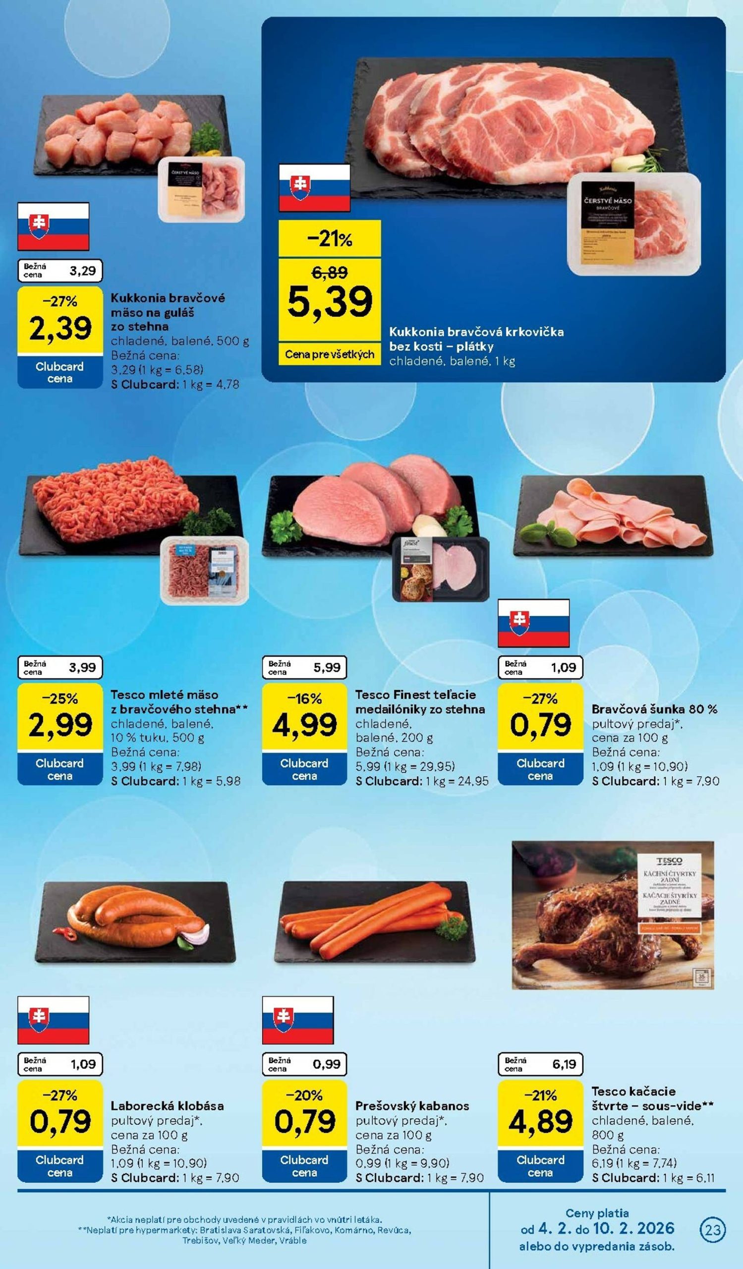 Page 23 of Aktuálny tesco leták platný od stredy 04.02 do 10.02