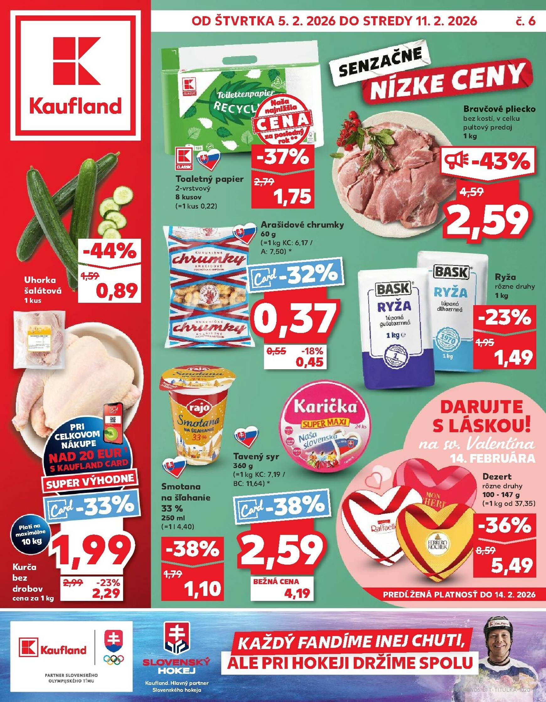 Page 1 of Aktuálny kaufland leták platný od štvrtka 05.02 do 11.02