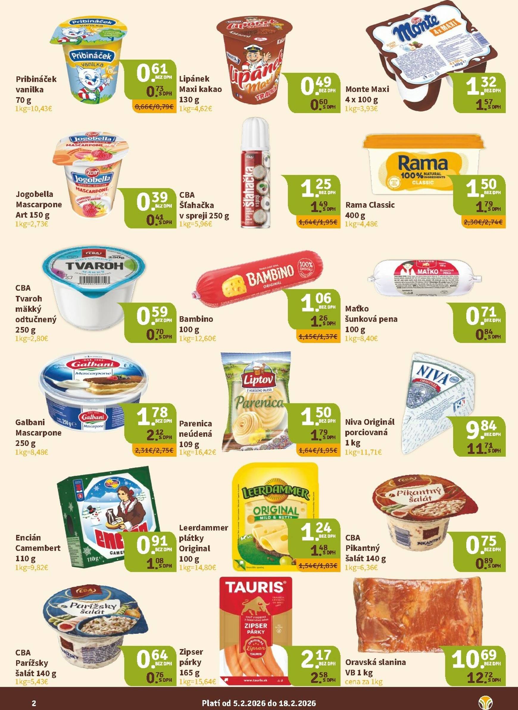 Page 2 of Aktuálny nitrazdroj leták platný od štvrtka 05.02 do 18.02