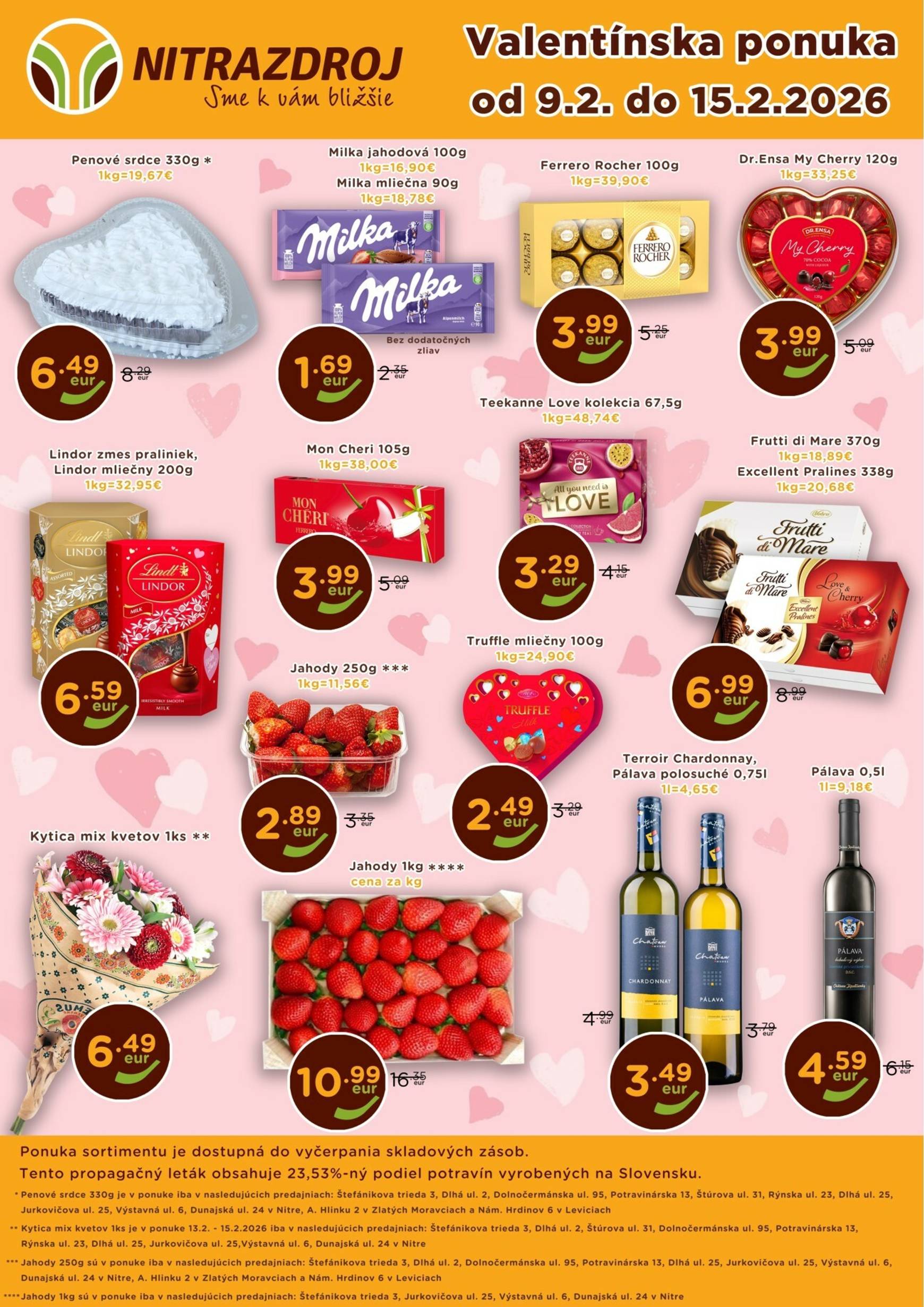Page 1 of Aktuálny nitrazdroj leták platný od pondelka 09.02 do 15.02