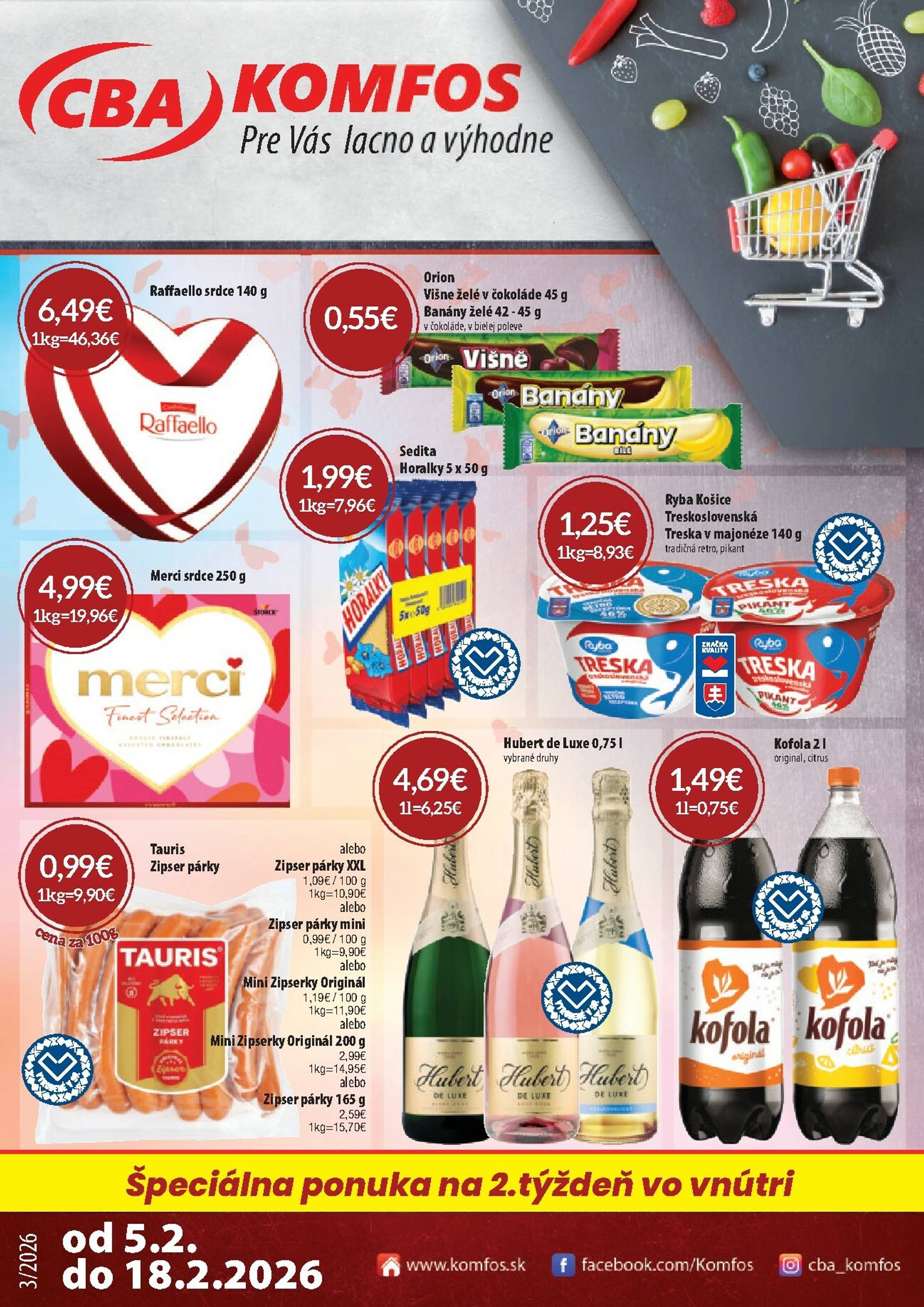 Page 1 of Aktuálny cba leták platný od štvrtka 05.02 do 18.02