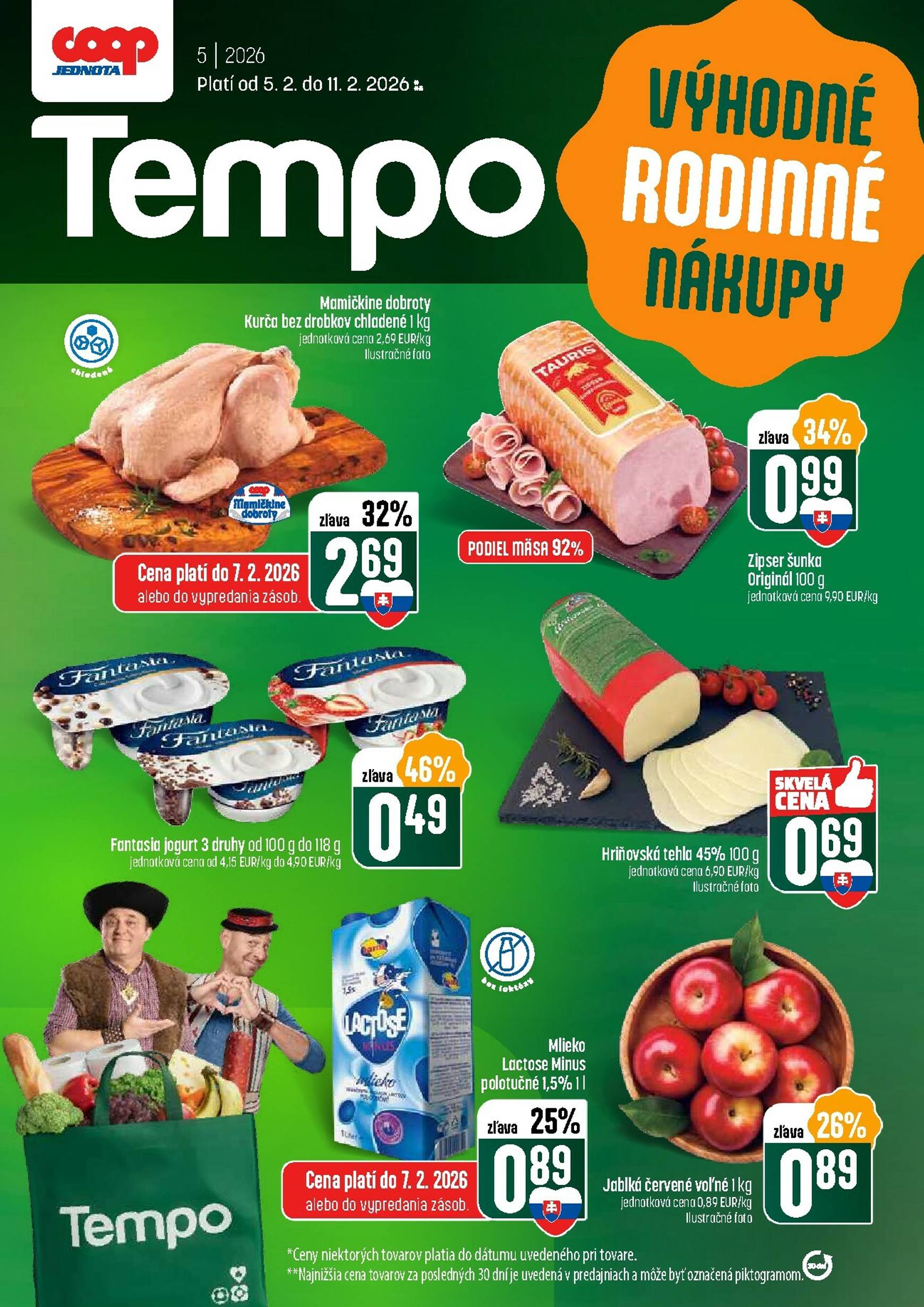 Page 1 of Aktuálny coop-jednota leták platný od štvrtka 05.02 do 11.02
