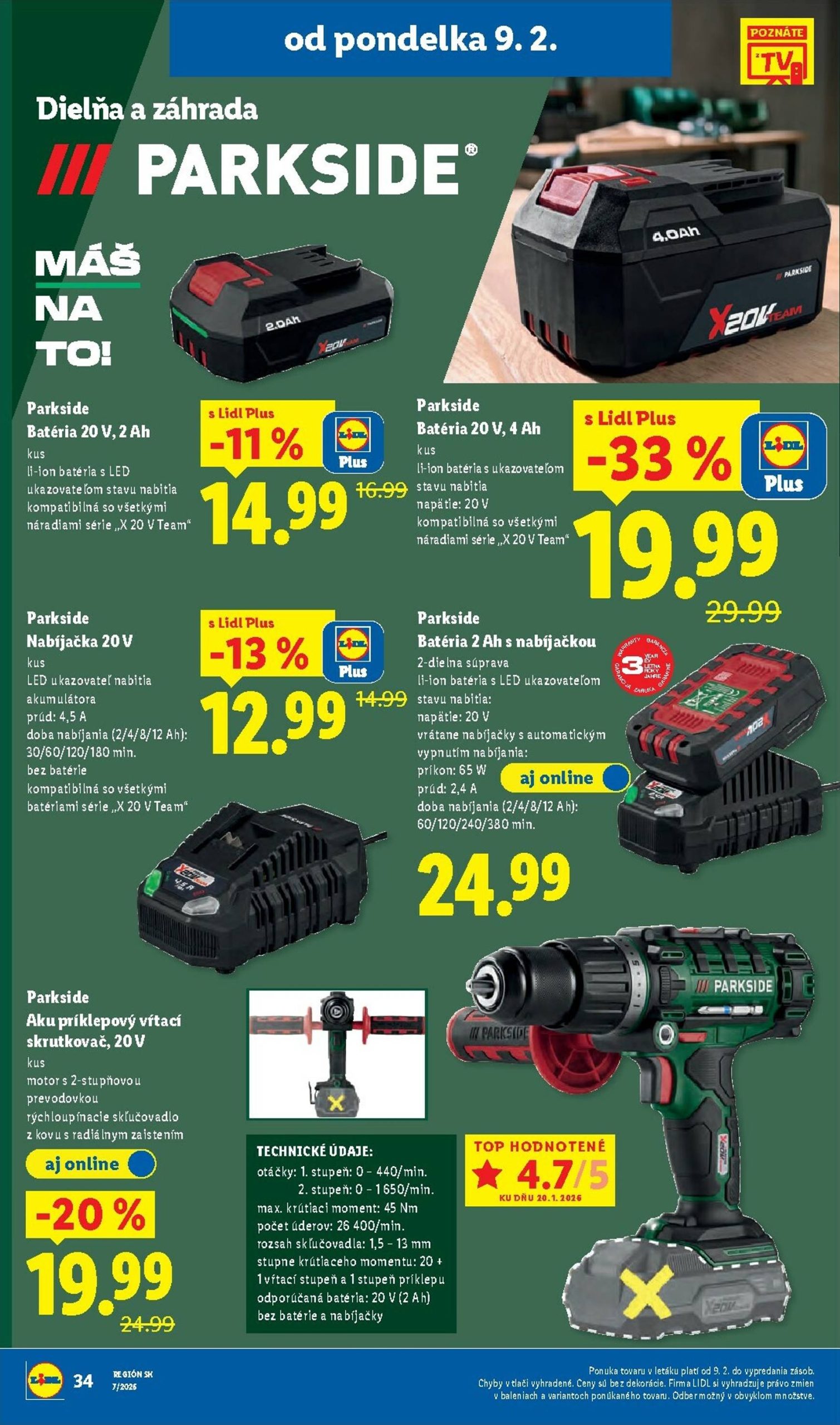 Page 40 of Aktuálny lidl leták platný od pondelka 09.02 do 15.02