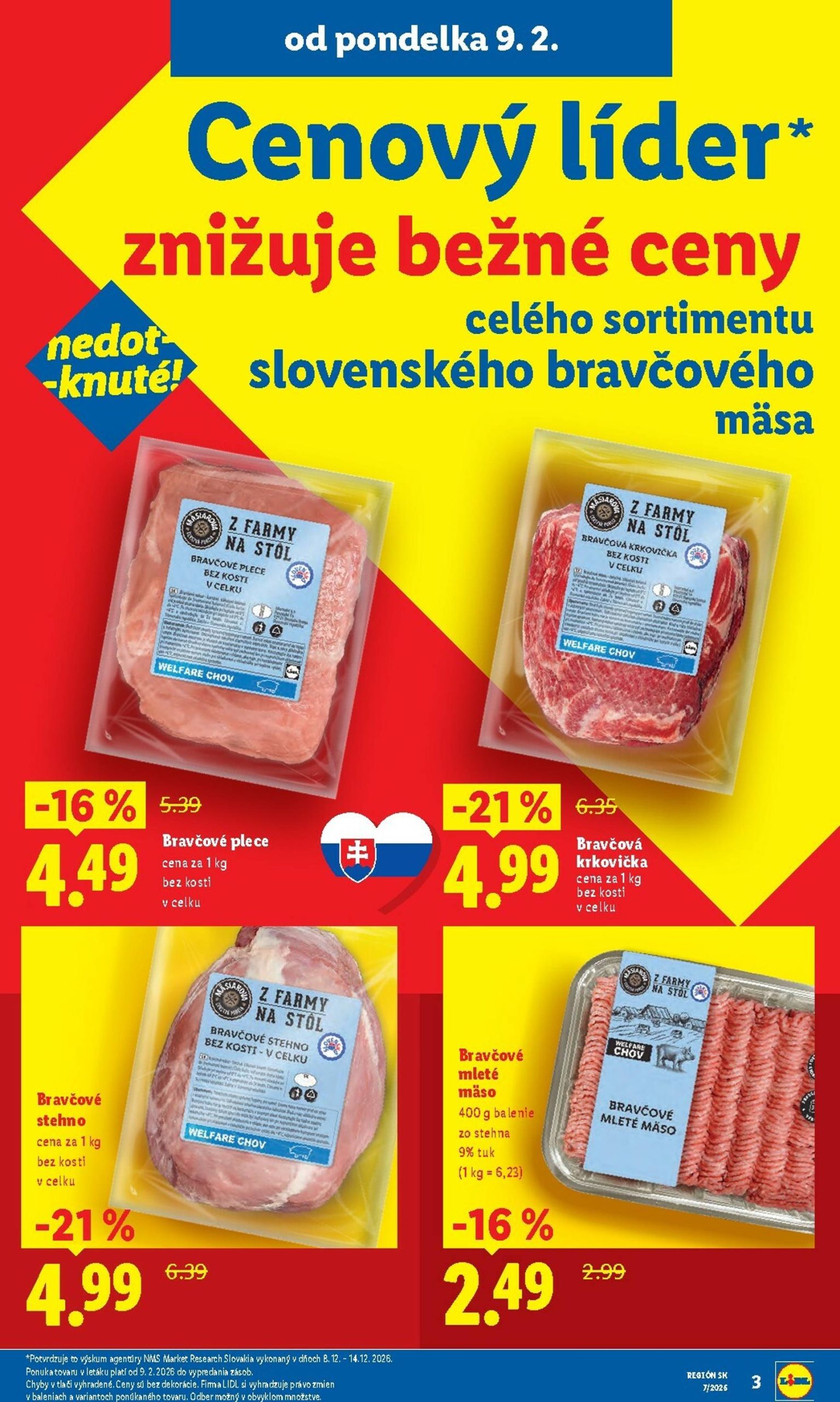 Page 3 of Aktuálny lidl leták platný od pondelka 09.02 do 15.02