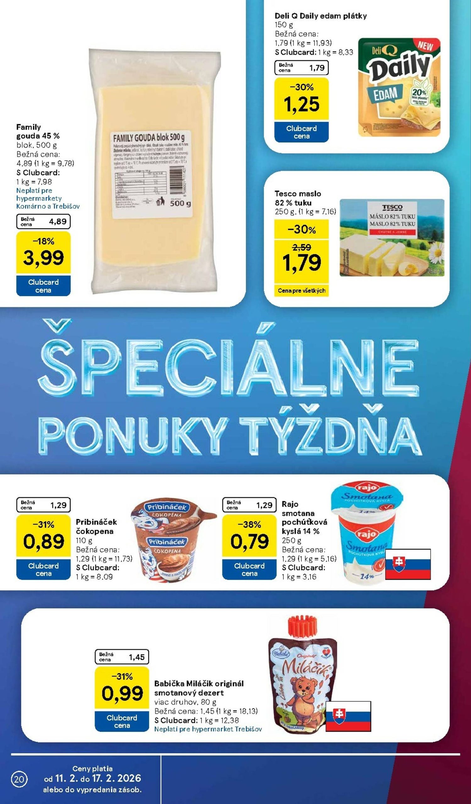 Page 20 of Aktuálny tesco leták platný od stredy 11.02 do 17.02