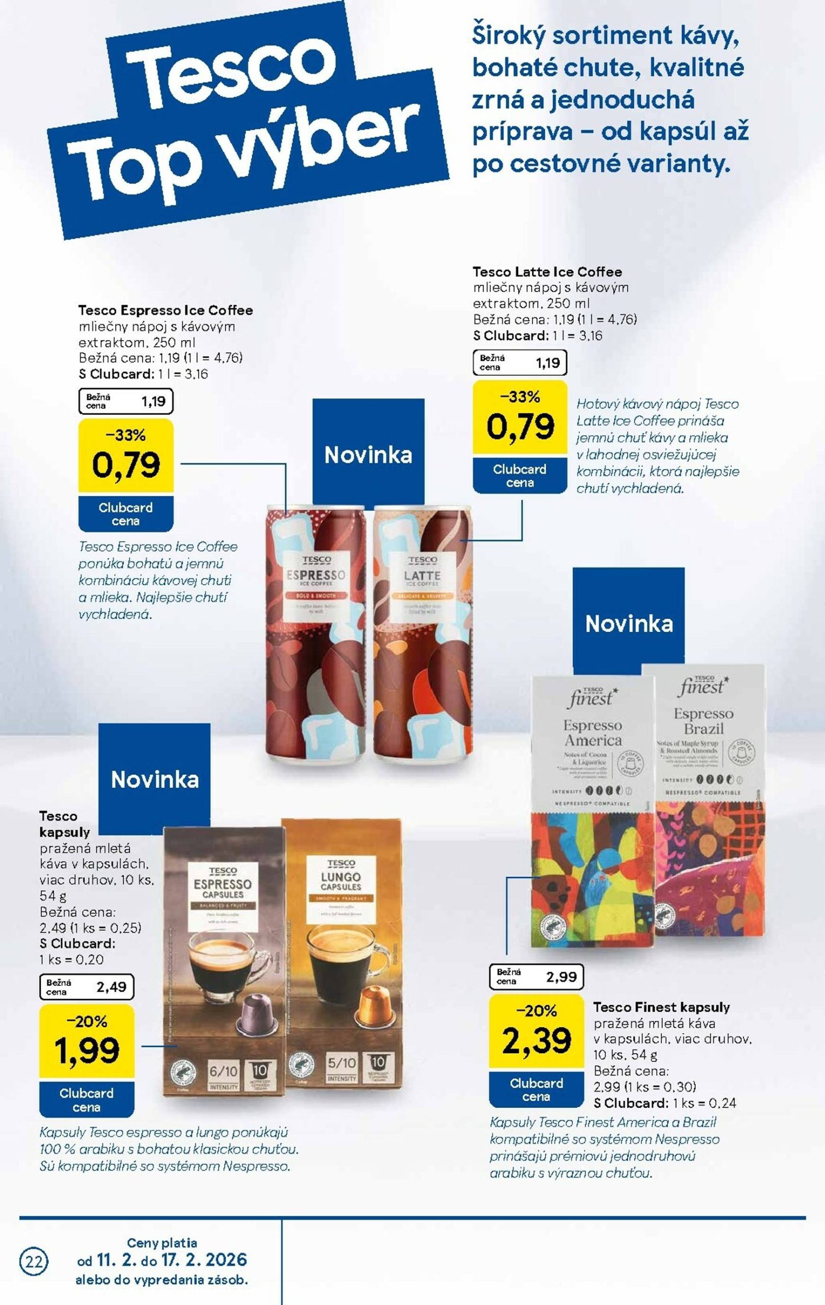 Page 22 of Aktuálny tesco leták platný od stredy 11.02 do 17.02