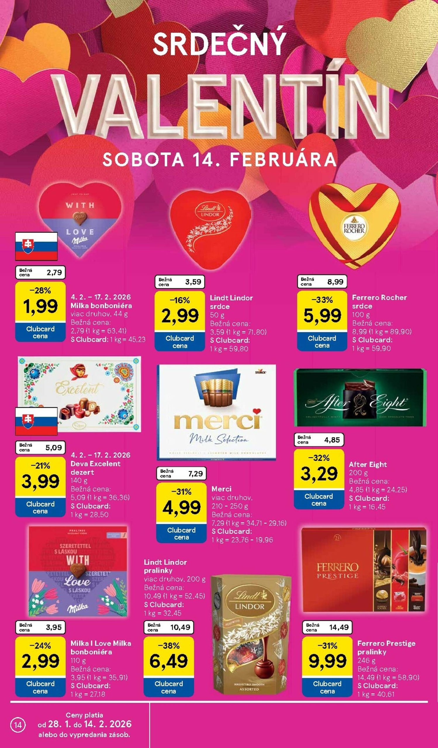 Page 14 of Aktuálny tesco leták platný od stredy 11.02 do 17.02