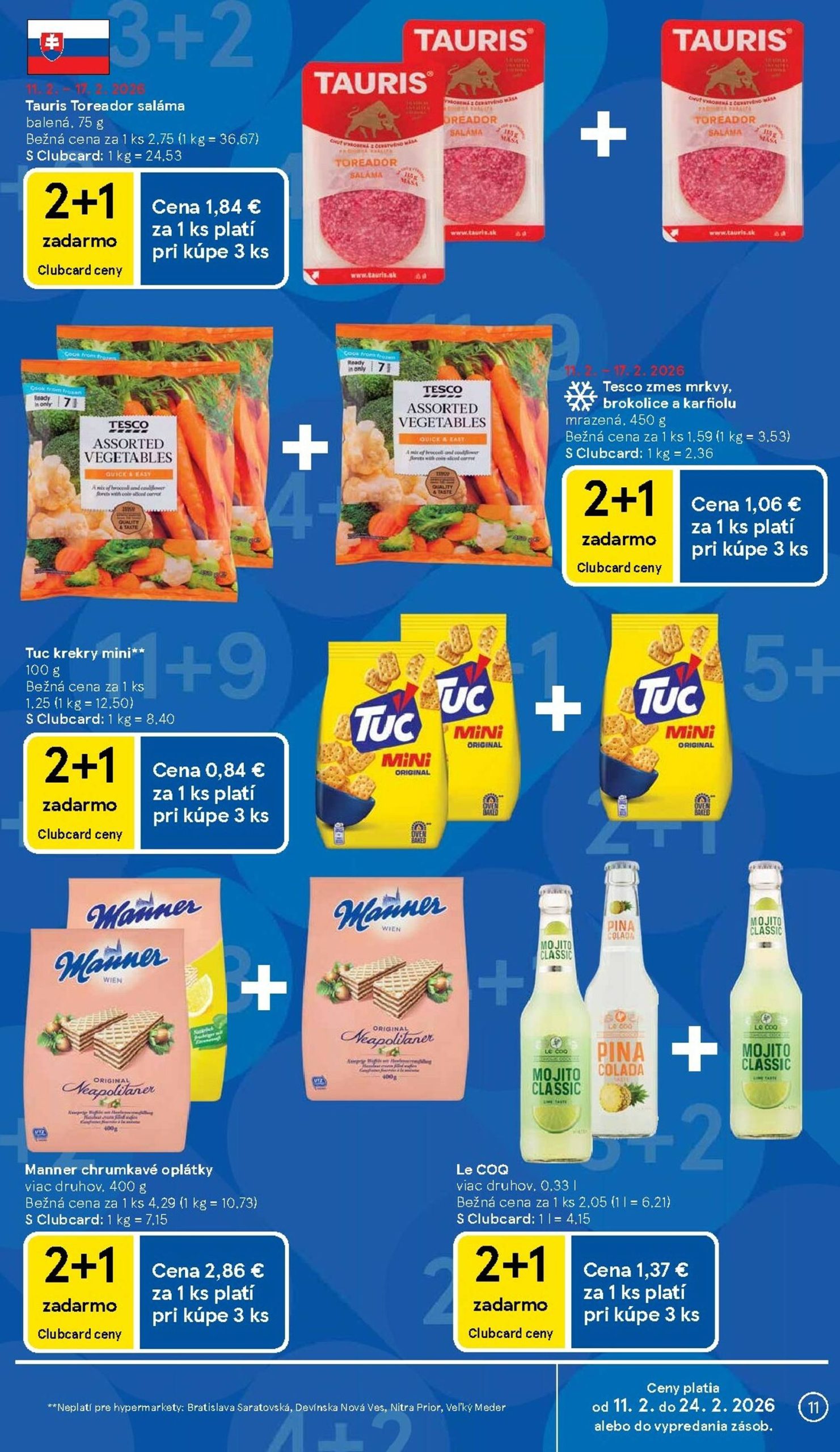 Page 11 of Aktuálny tesco leták platný od stredy 11.02 do 17.02
