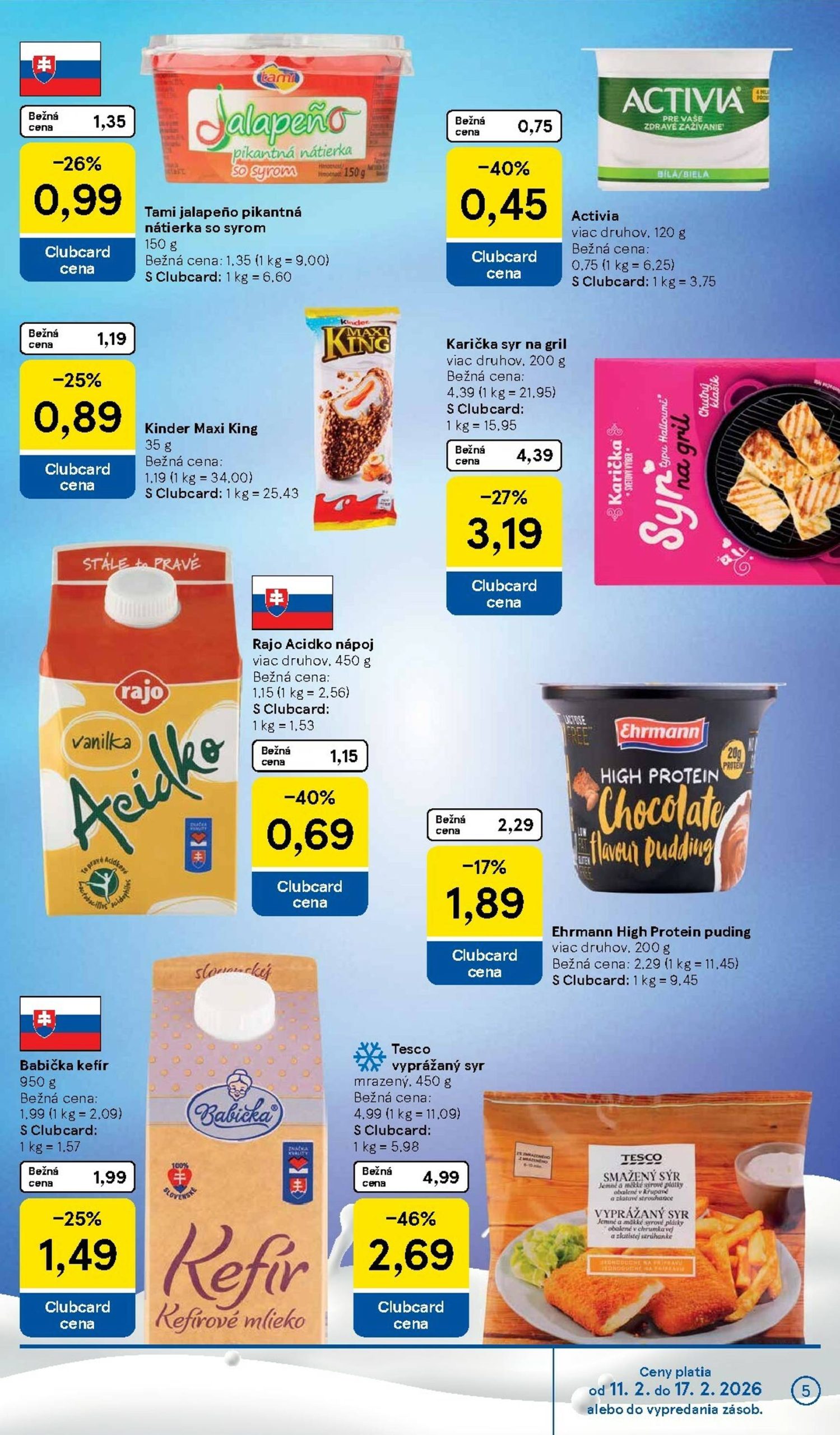 Page 5 of Aktuálny tesco leták platný od stredy 11.02 do 17.02