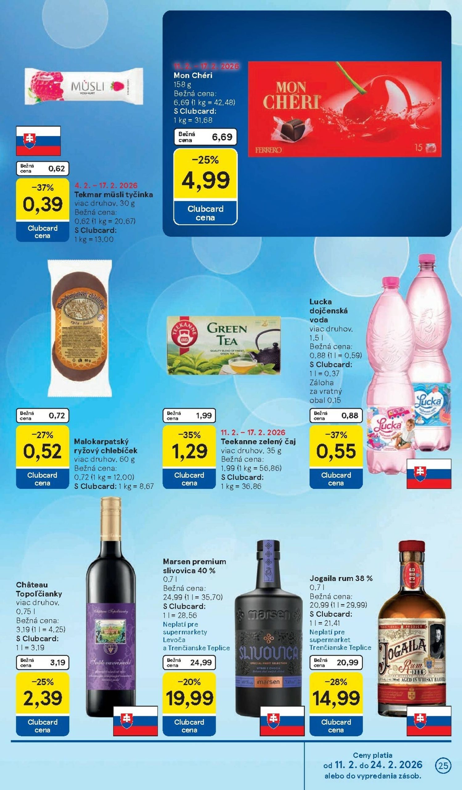 Page 25 of Aktuálny tesco leták platný od stredy 11.02 do 17.02