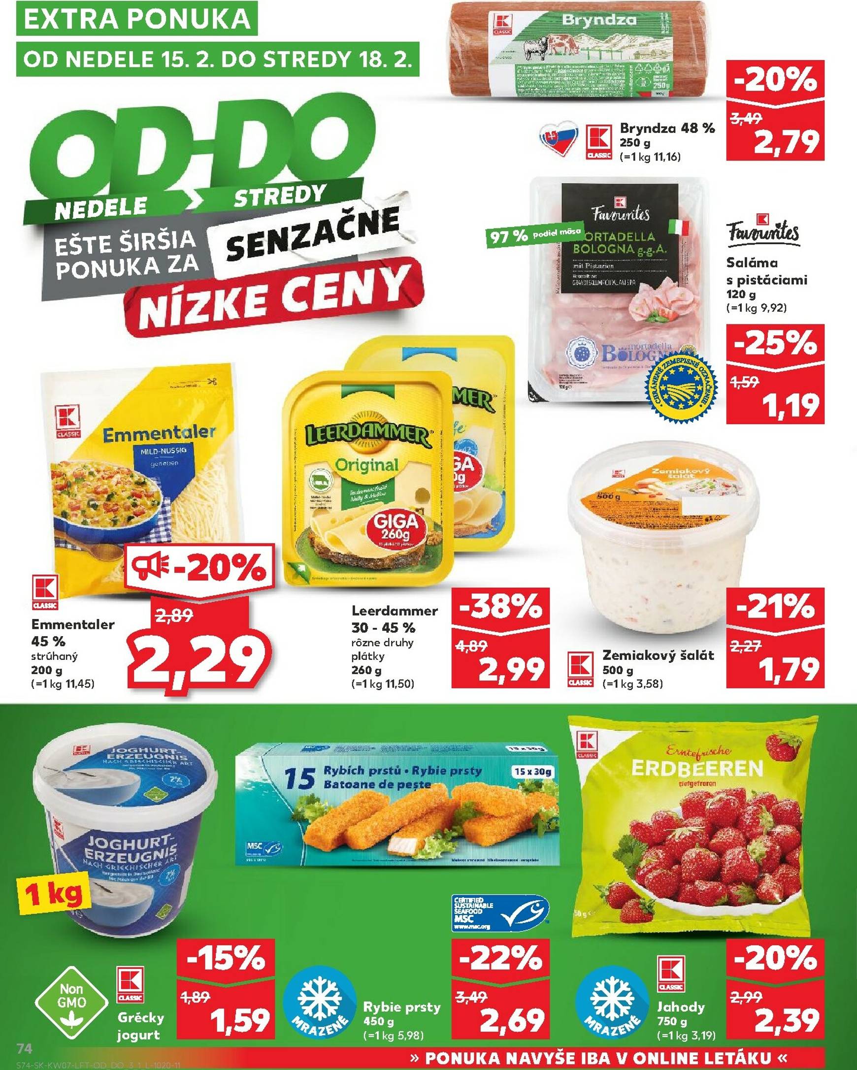Page 74 of Aktuálny kaufland leták platný od štvrtka 12.02 do 18.02