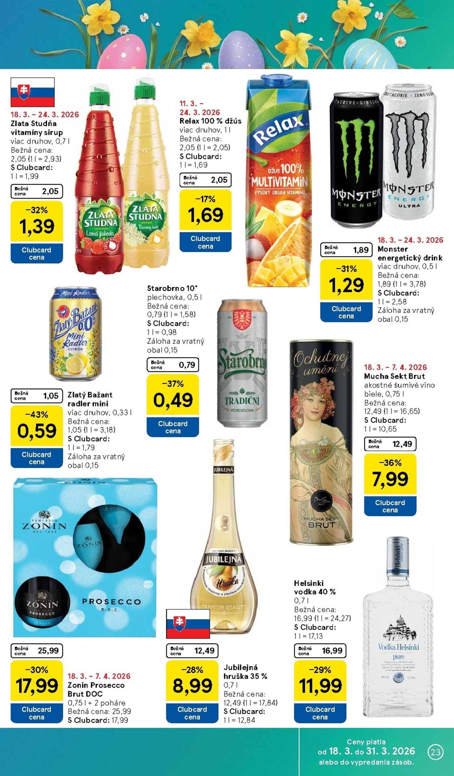 Page 23 of Aktuálny tesco leták platný od stredy 18.03 do 24.03