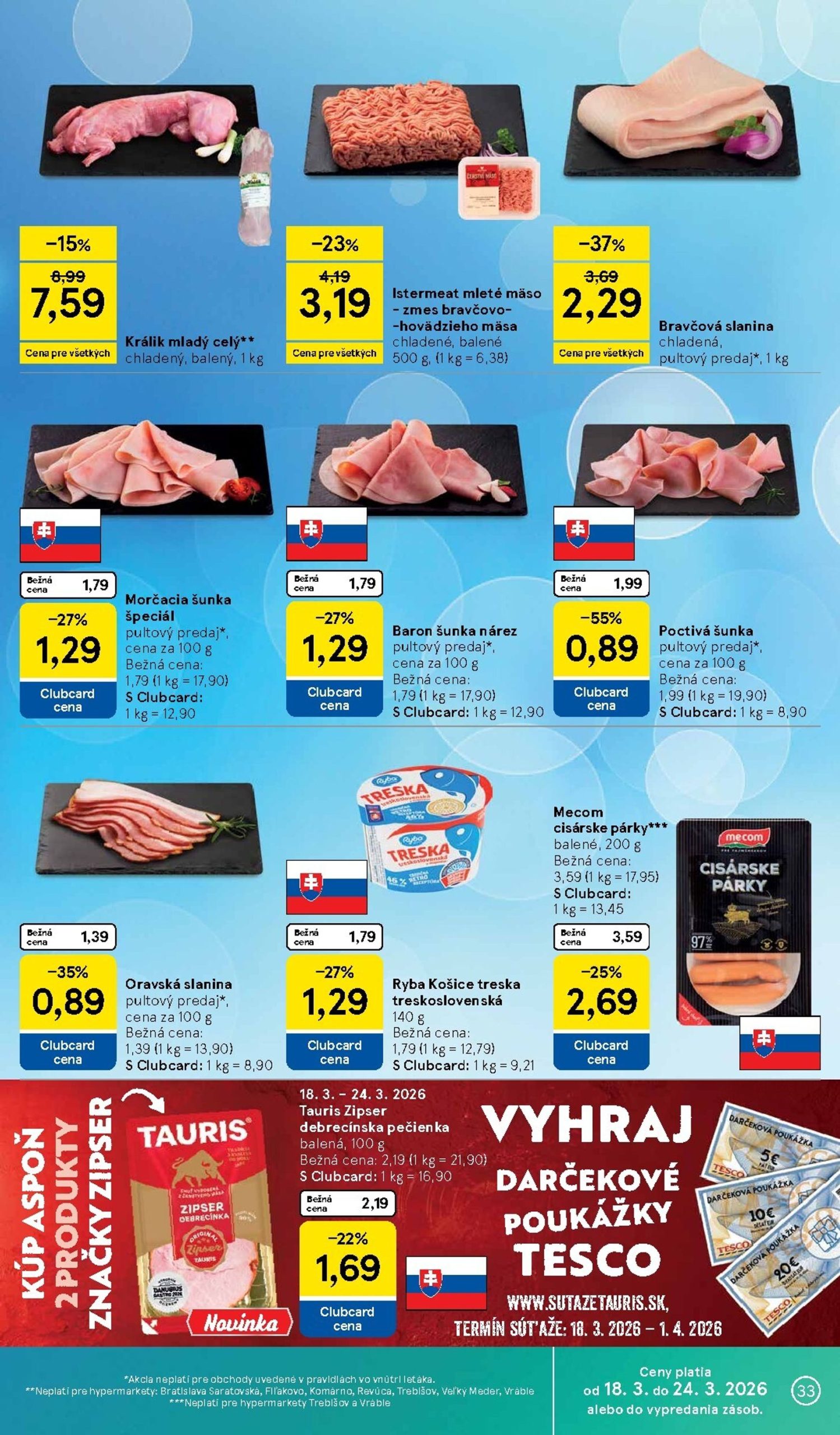Page 33 of Aktuálny tesco leták platný od stredy 18.03 do 24.03