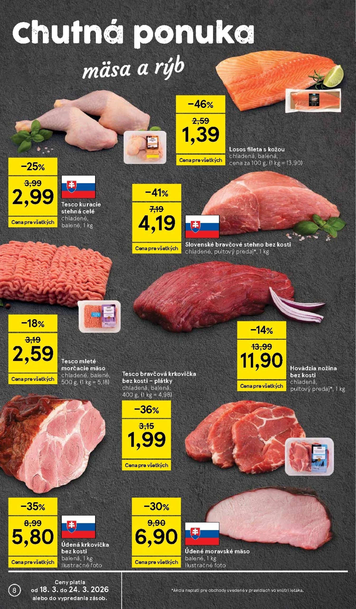 Page 8 of Aktuálny tesco leták platný od stredy 18.03 do 24.03