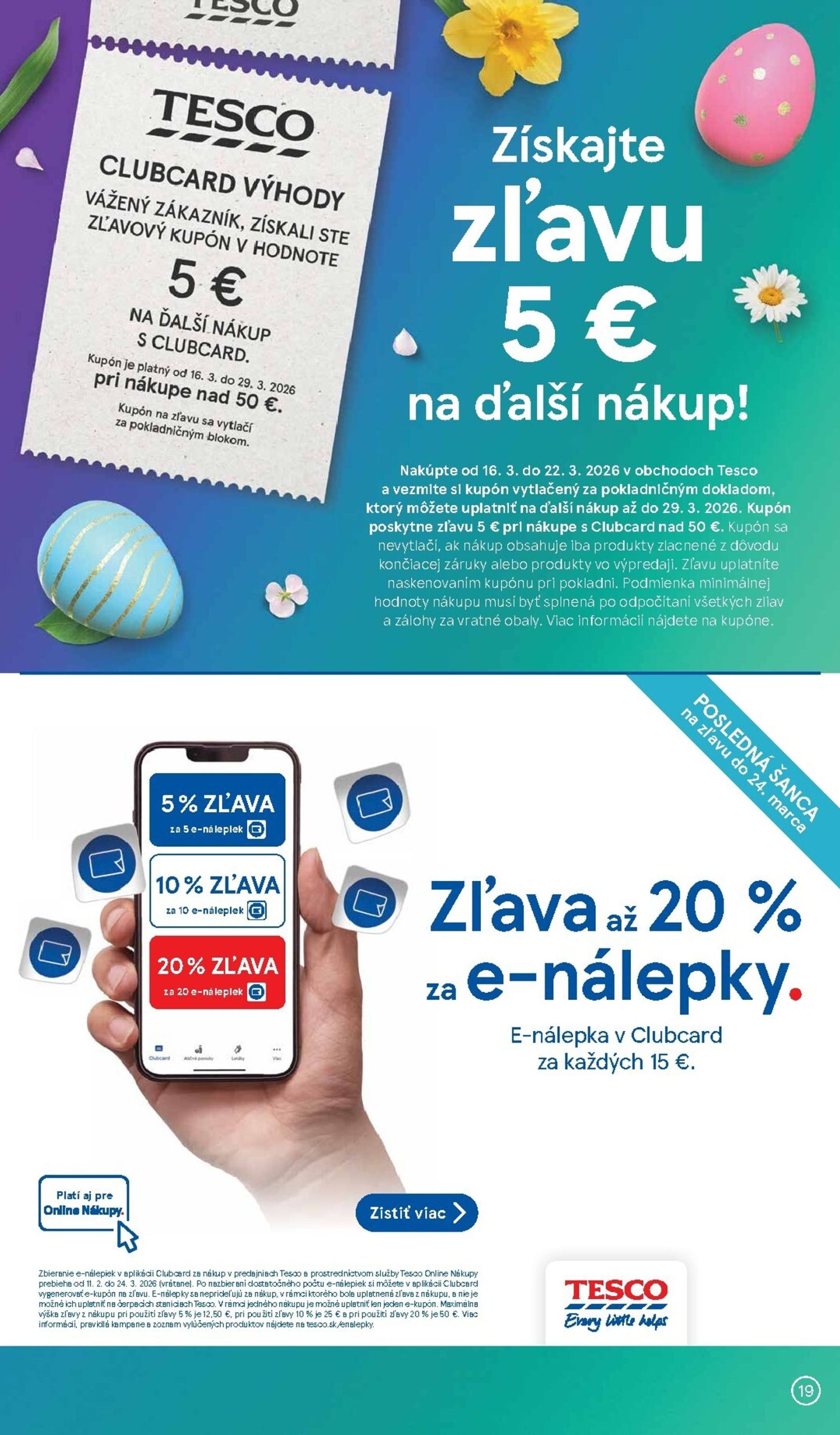 Page 19 of Aktuálny tesco leták platný od stredy 18.03 do 24.03