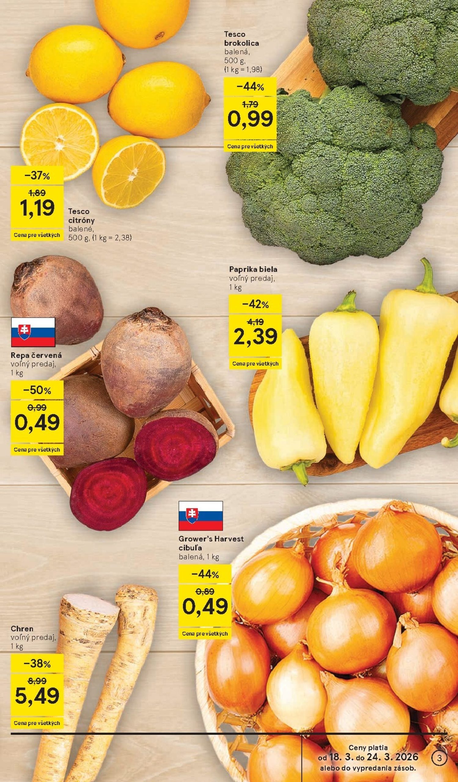 Page 3 of Aktuálny tesco leták platný od stredy 18.03 do 24.03