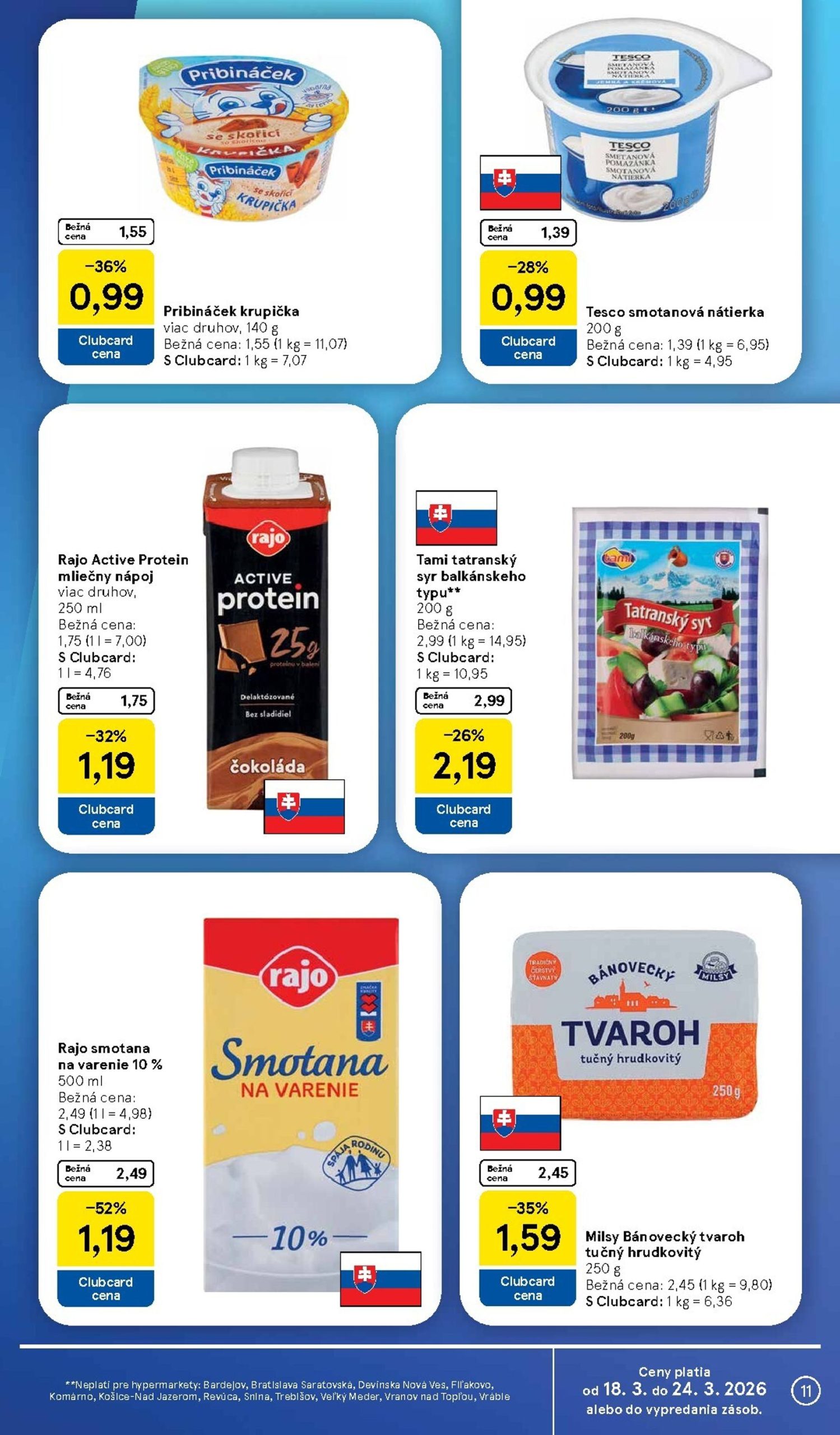 Page 11 of Aktuálny tesco leták platný od stredy 18.03 do 24.03