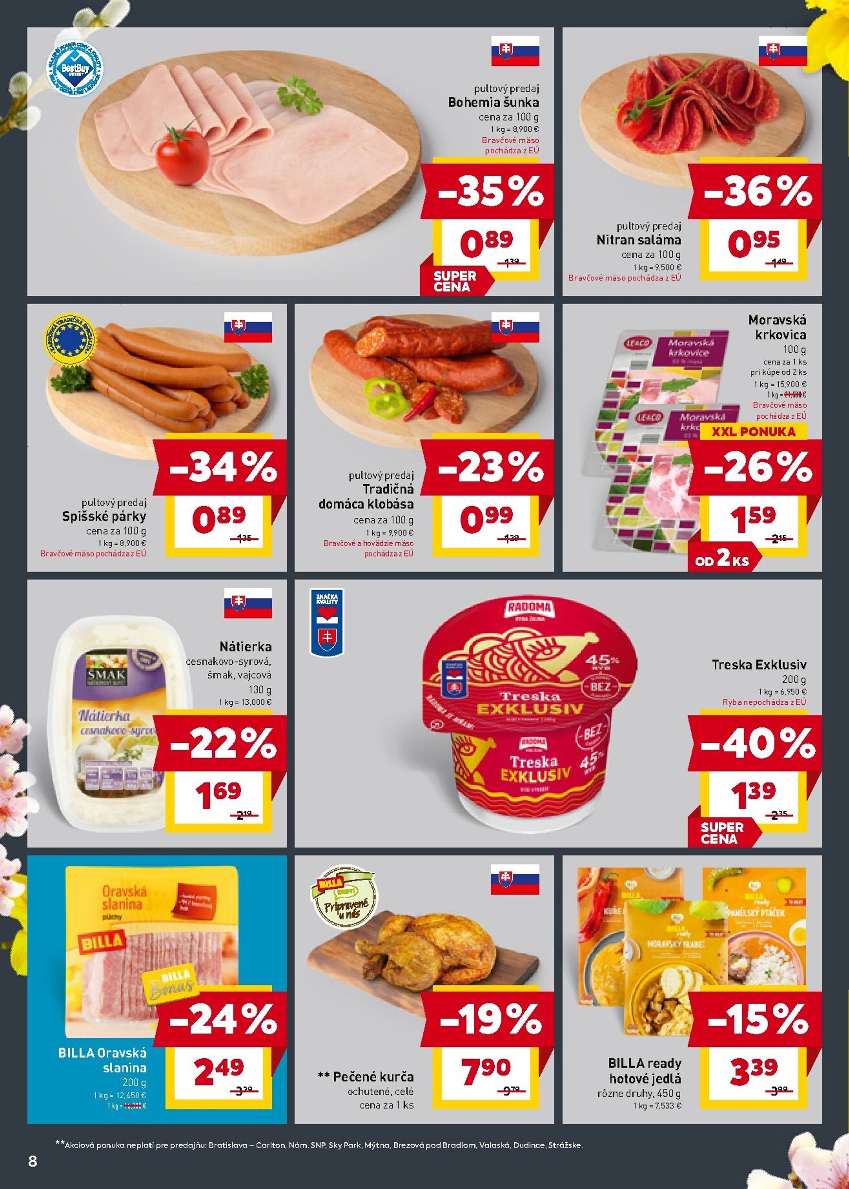 Page 8 of Aktuálny billa leták platný od stredy 18.03 do 24.03