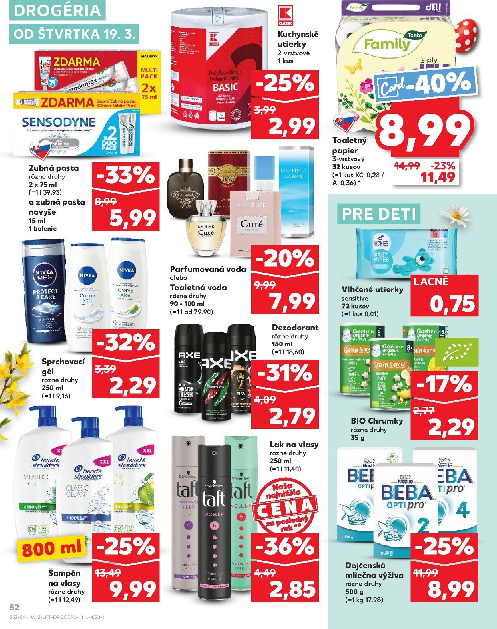 Page 52 of Aktuálny kaufland leták platný od štvrtka 19.03 do 25.03