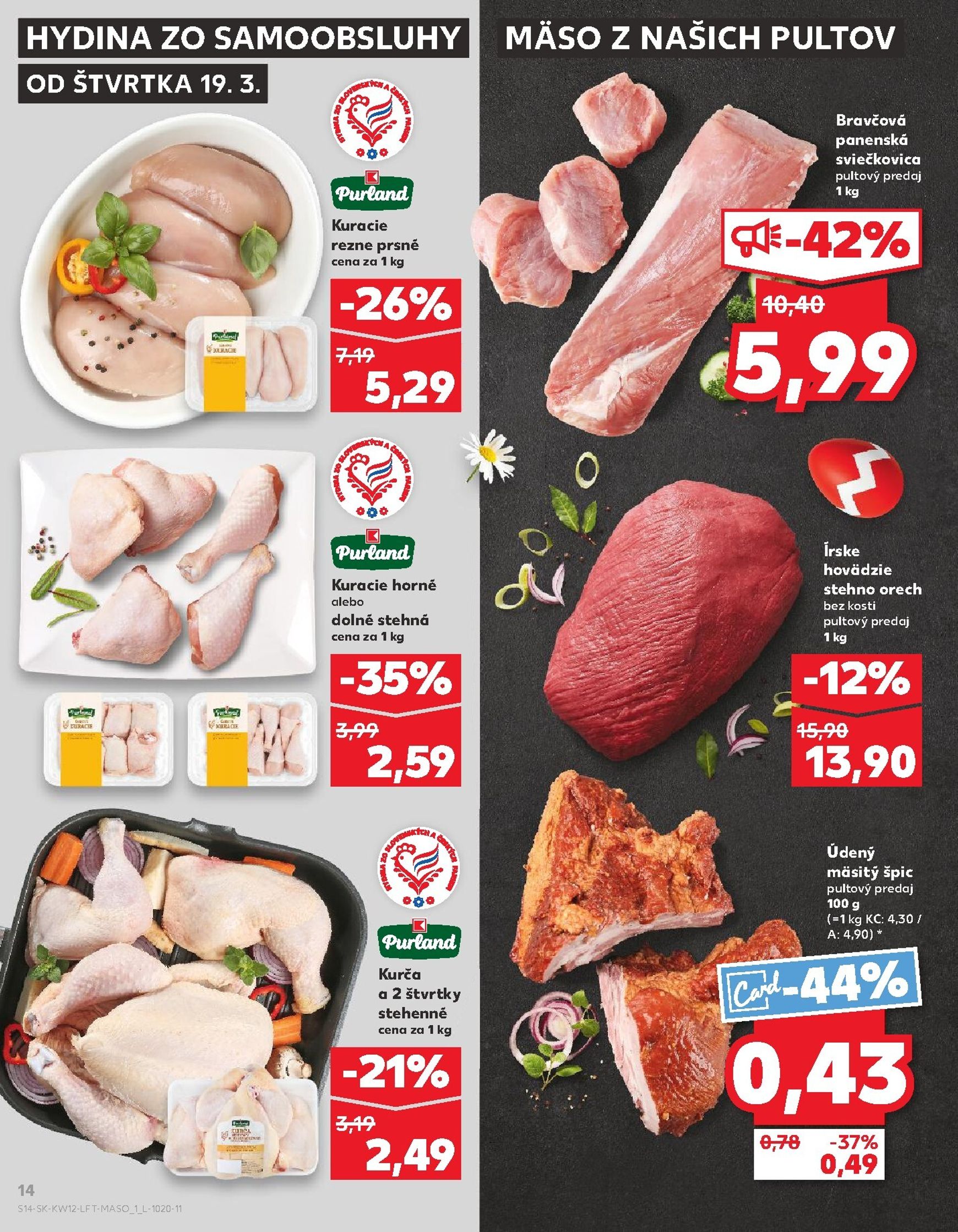 Page 14 of Aktuálny kaufland leták platný od štvrtka 19.03 do 25.03