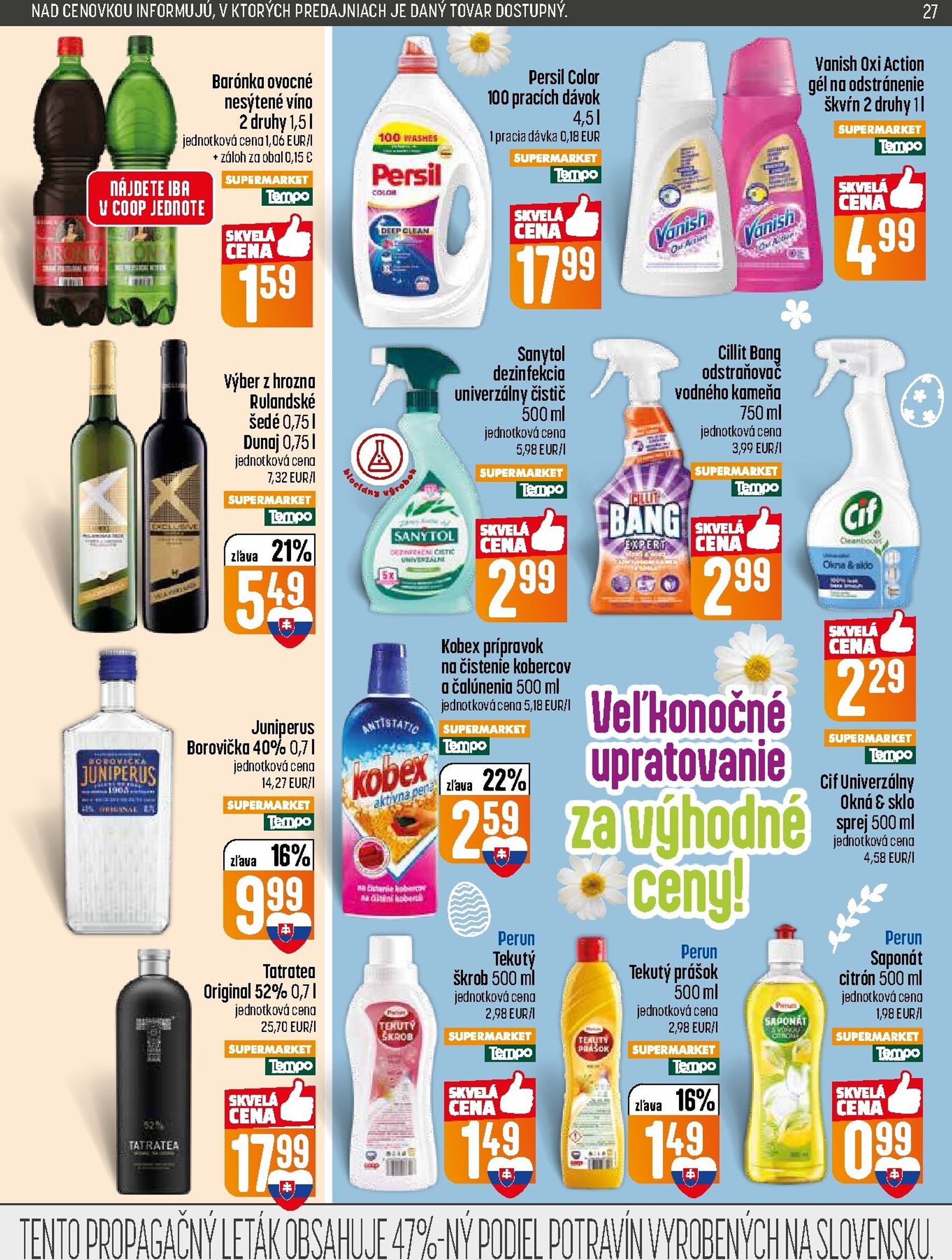 Page 27 of Aktuálny coop-jednota leták platný od štvrtka 19.03 do 25.03