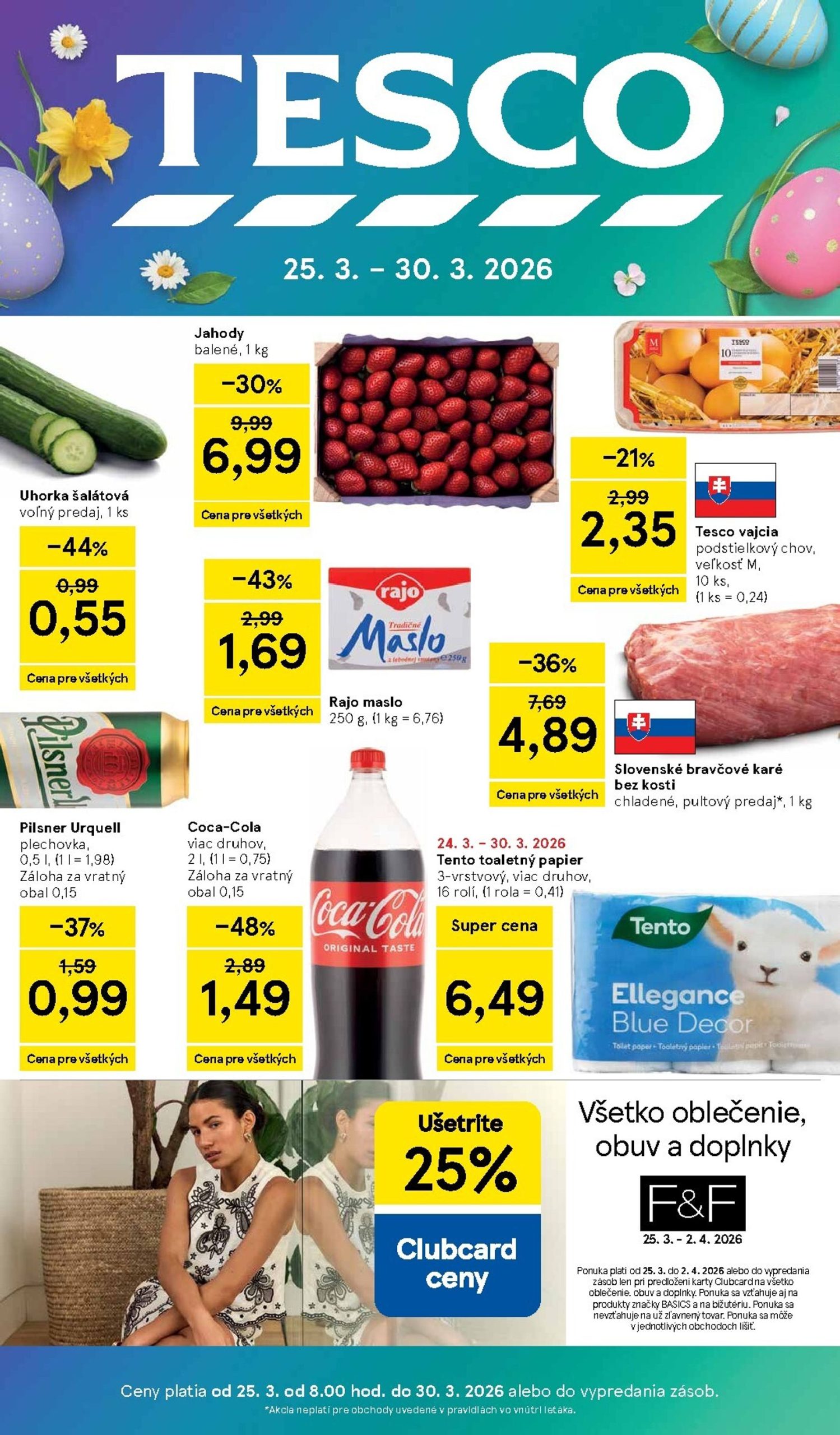 Page 1 of Aktuálny tesco leták platný od stredy 25.03 do 30.03