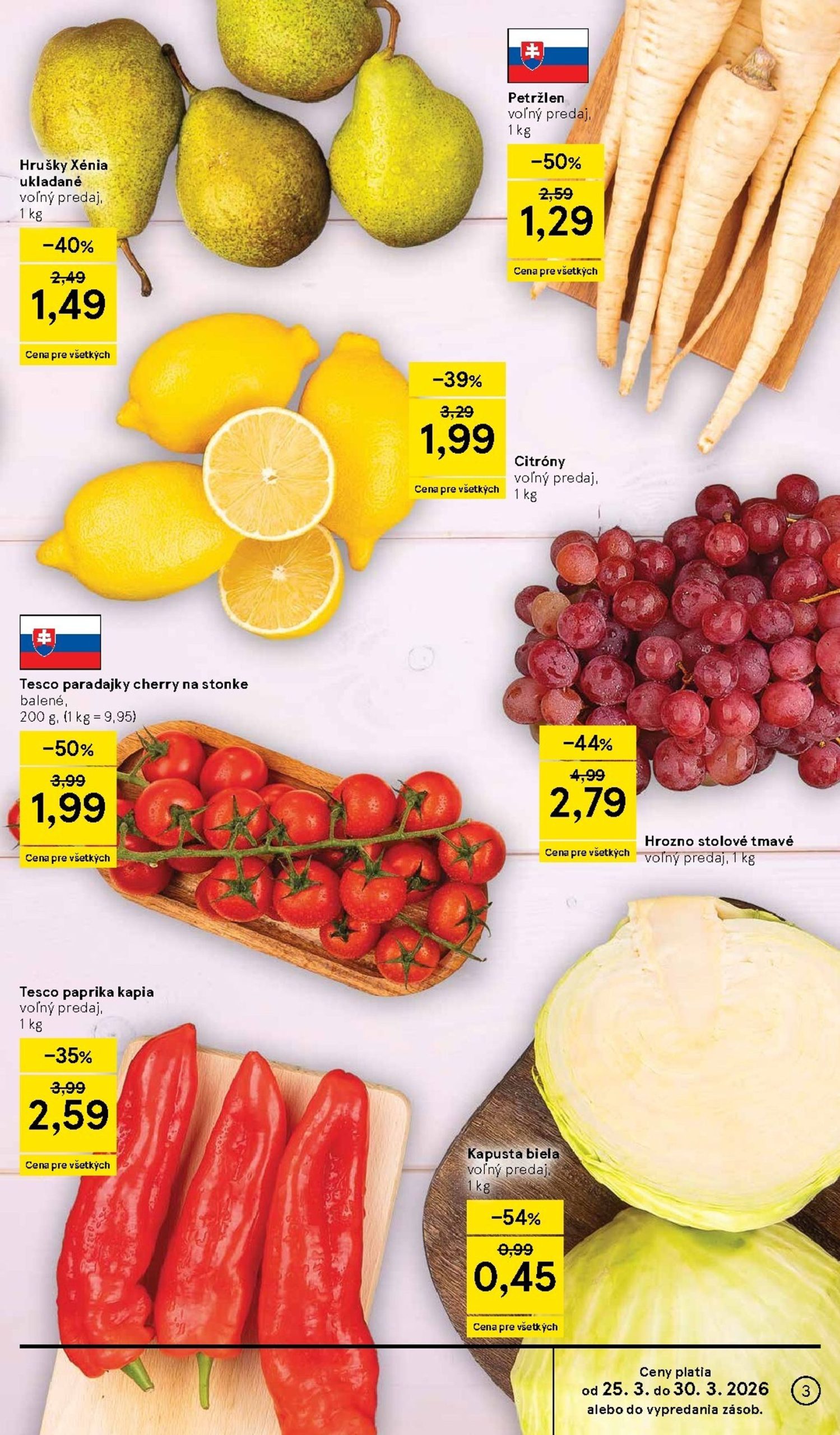 Page 3 of Aktuálny tesco leták platný od stredy 25.03 do 30.03