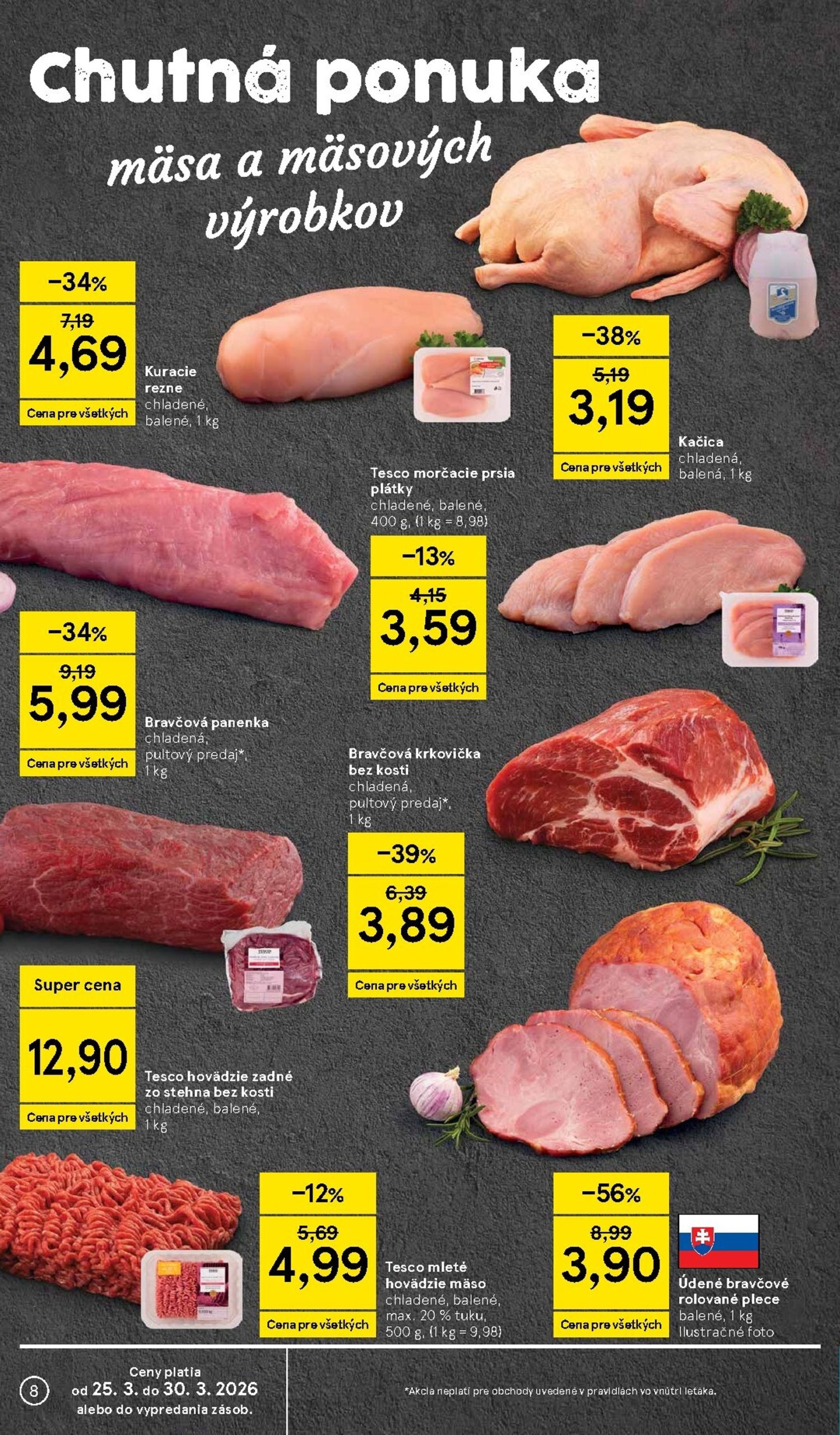 Page 8 of Aktuálny tesco leták platný od stredy 25.03 do 30.03