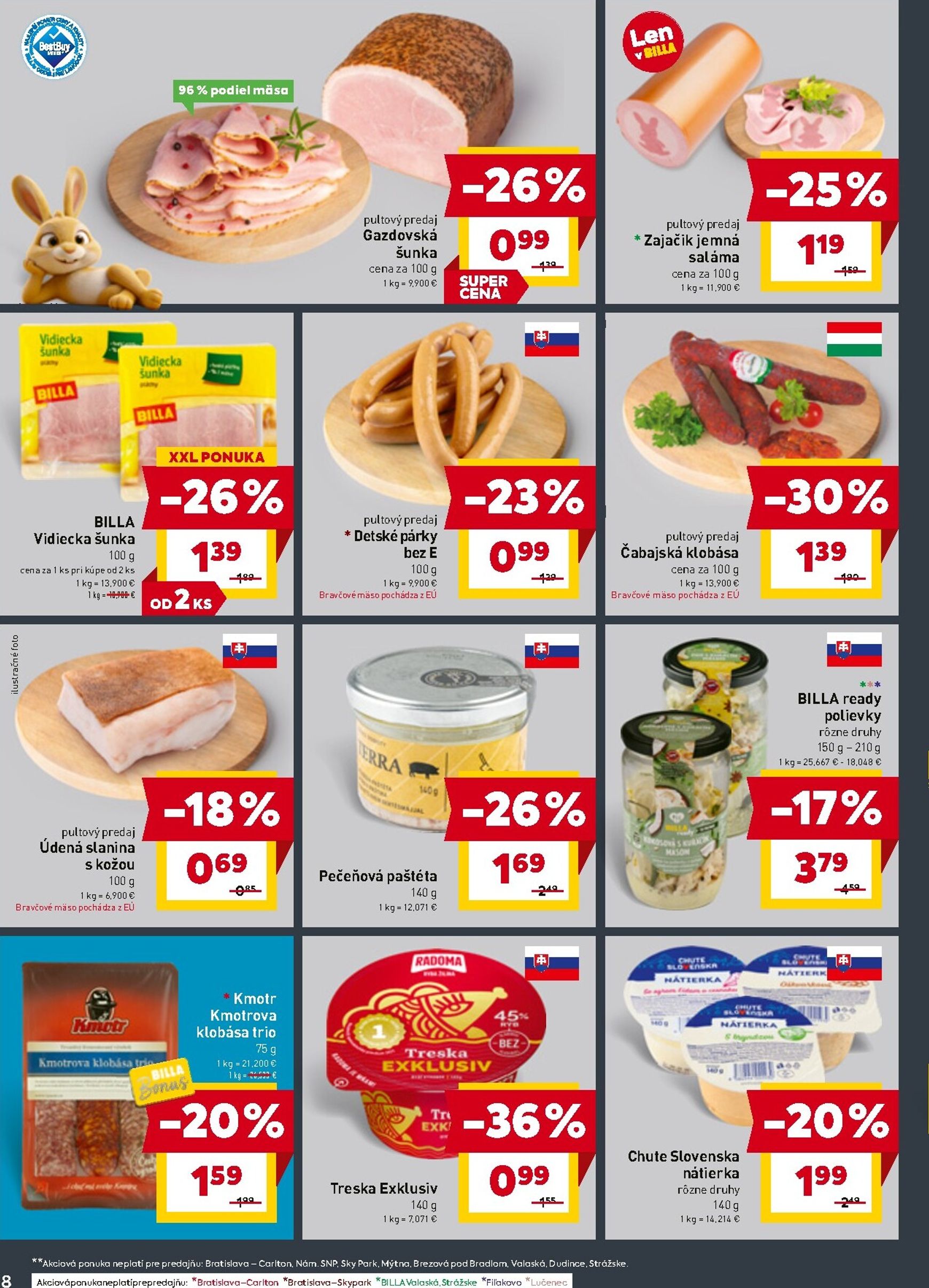 Page 10 of Aktuálny billa leták platný od stredy 25.03 do 29.03