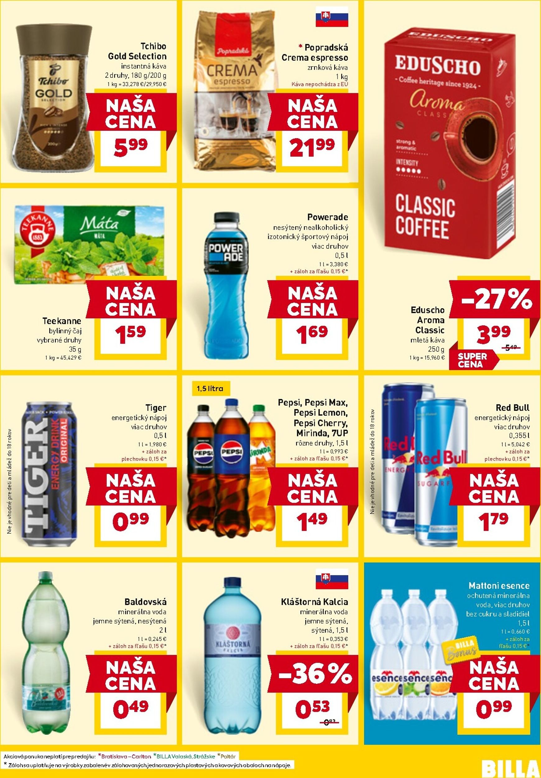 Page 21 of Aktuálny billa leták platný od stredy 25.03 do 29.03