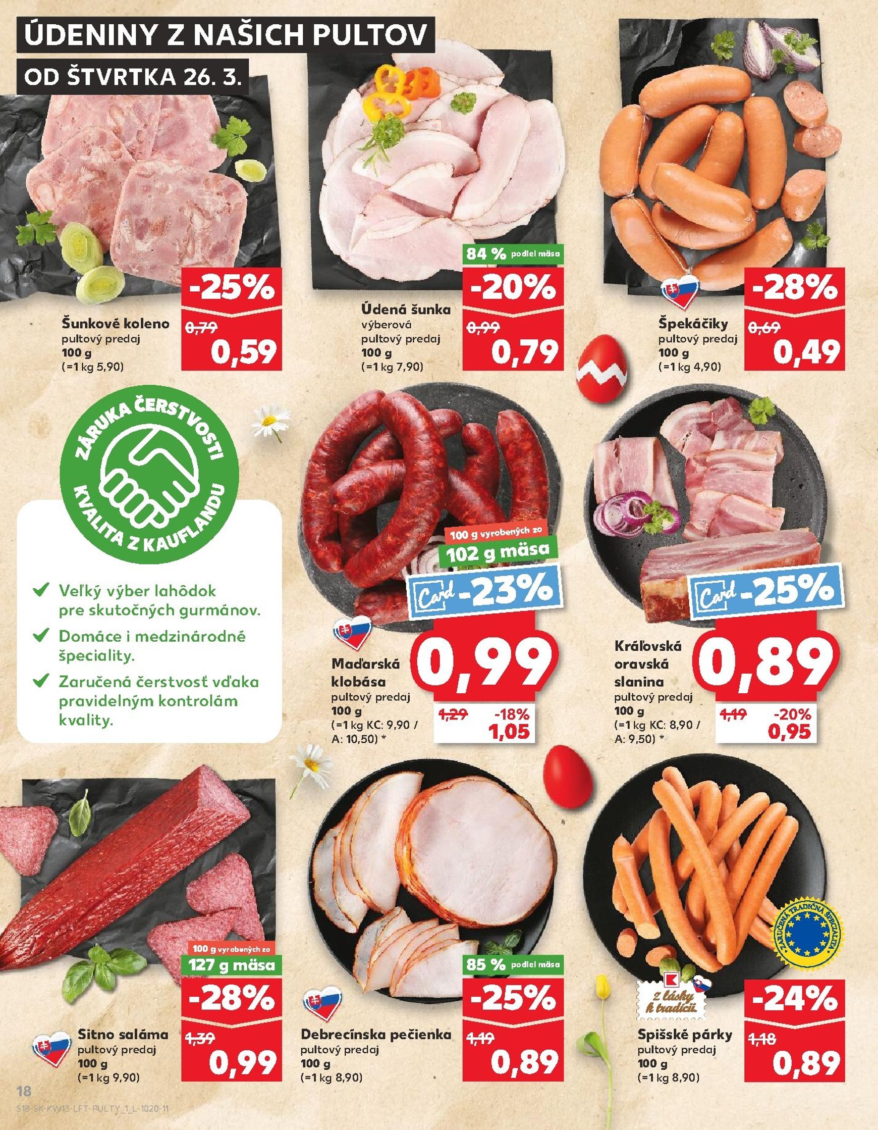 Page 18 of Aktuálny kaufland leták platný od štvrtka 26.03 do 31.03